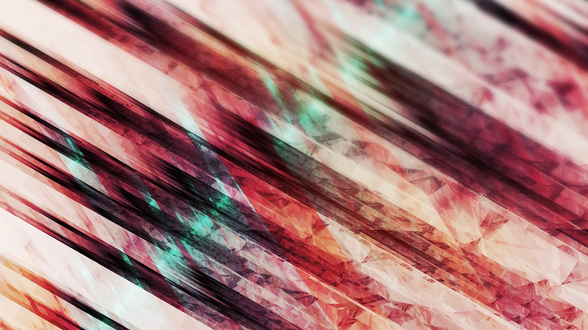 close-up, abstract, black, indoors, blue, 1080P, full frame, multi colored, choice, stripes, paint, red, acrylic painting, pattern, variation, HD Wallpaper
