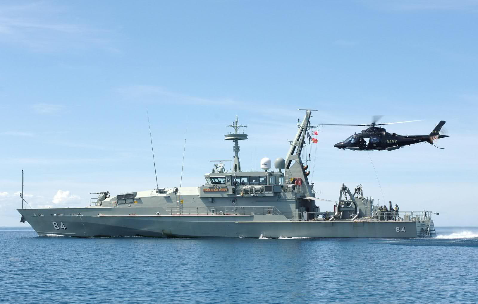 HMAS Larrakia (ACPB 84), 720P, Warship, Patrol Boat, Helicopter, Warships, HD Wallpaper