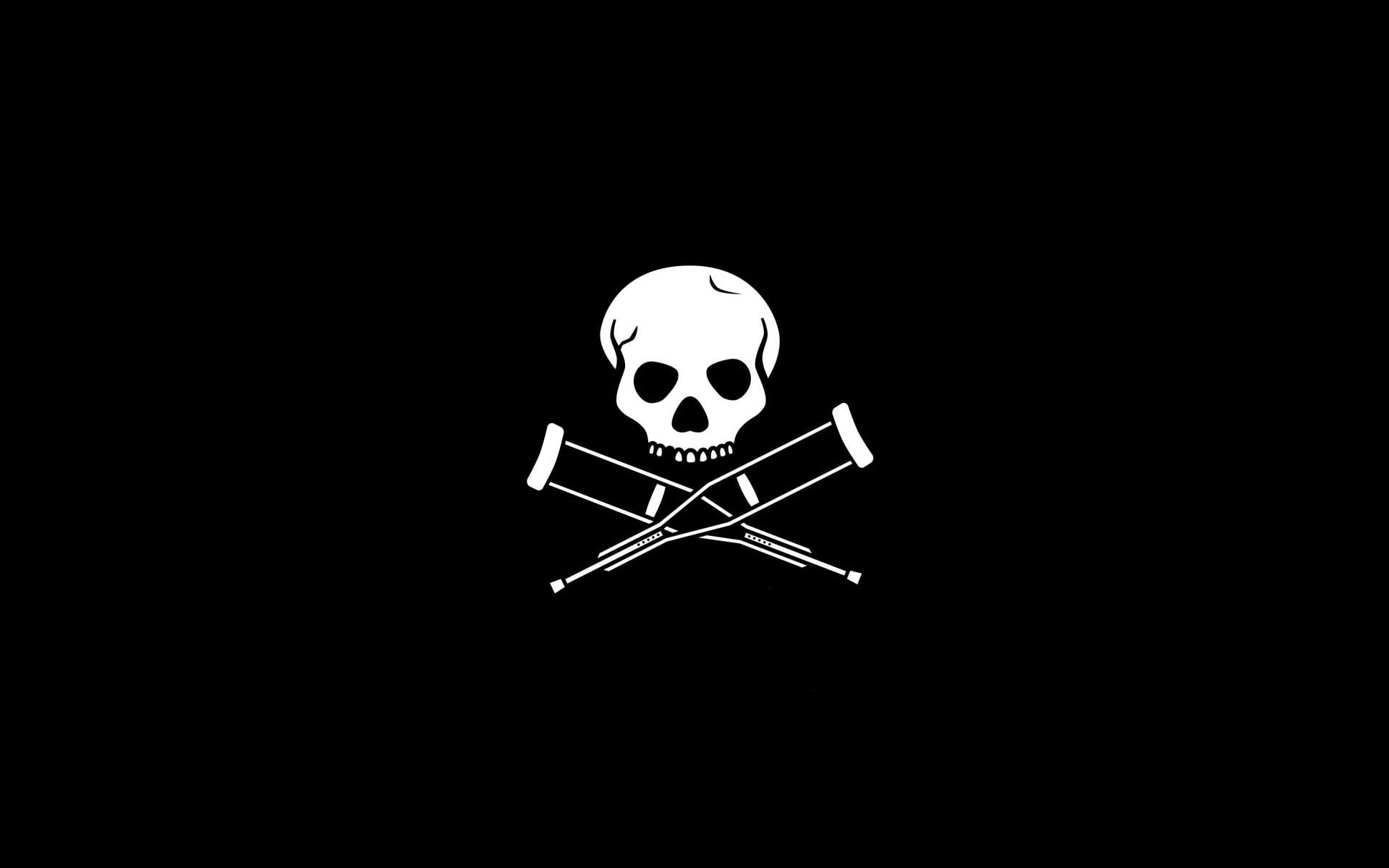 no people, logo, jackass, bone, human skeleton, indoors, skull, halloween, dark, night, 1080P, spooky, single object, horror, illuminated, black background, HD Wallpaper