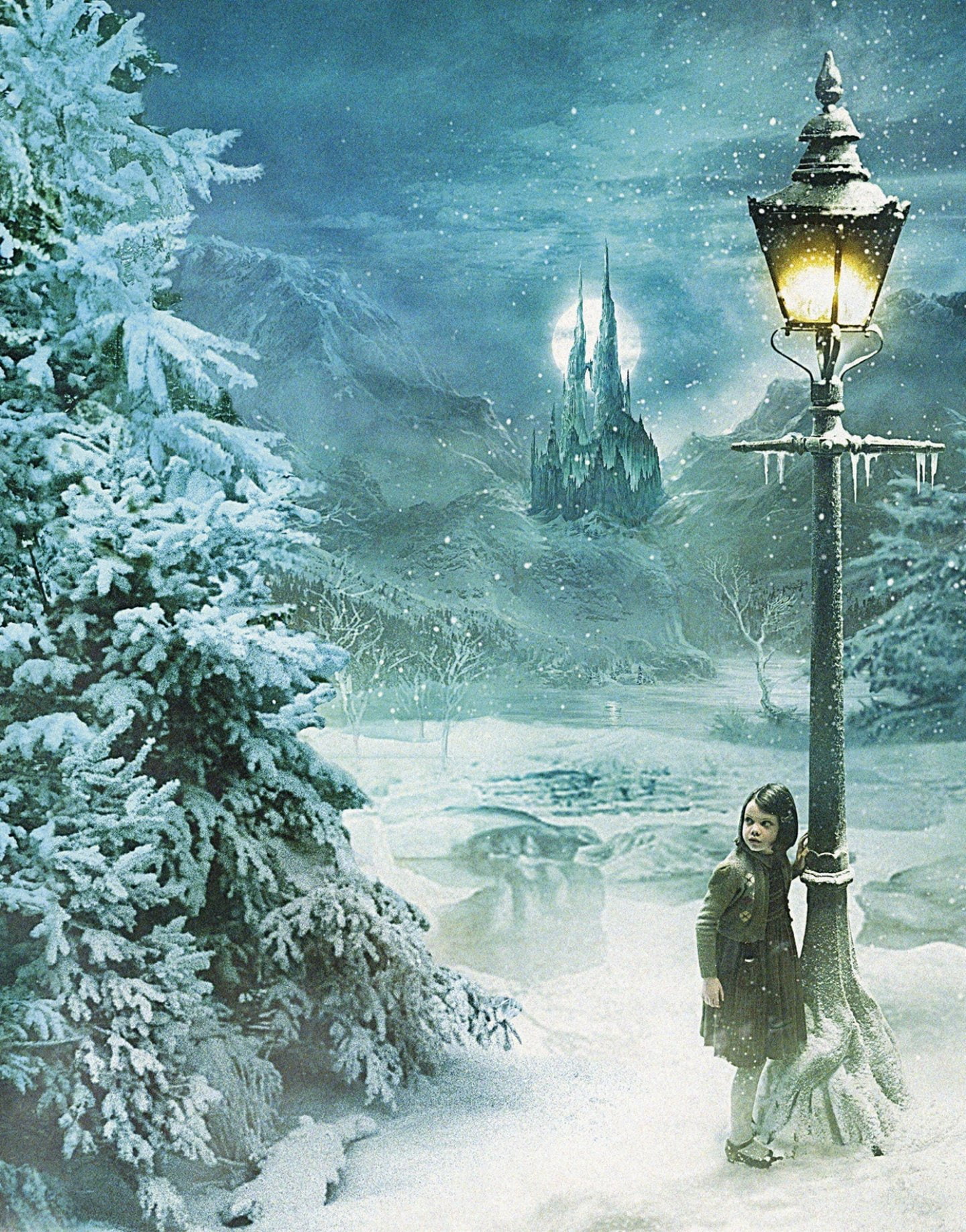 holiday, nature, illuminated, series, chronicles, land, blizzard, extreme weather, people, two people, Disney, snow, family, snowing, government, fantasy, Phone HD Wallpaper