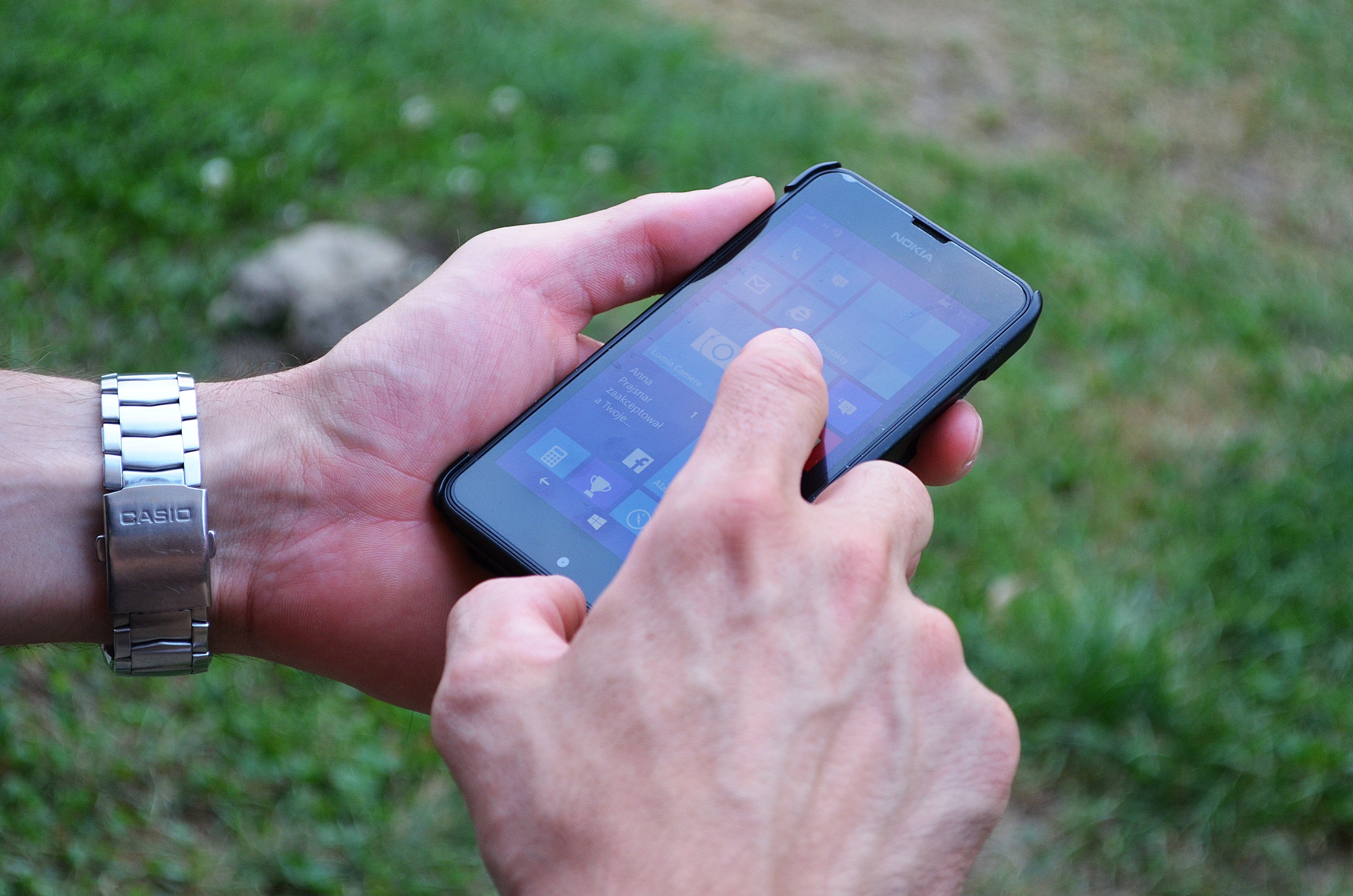 cell, wearable computer, stick, body part, person, day, adult, call, close-up, finger, smartphone, to write, connection, technology, hand, cellular phone, HD Wallpaper