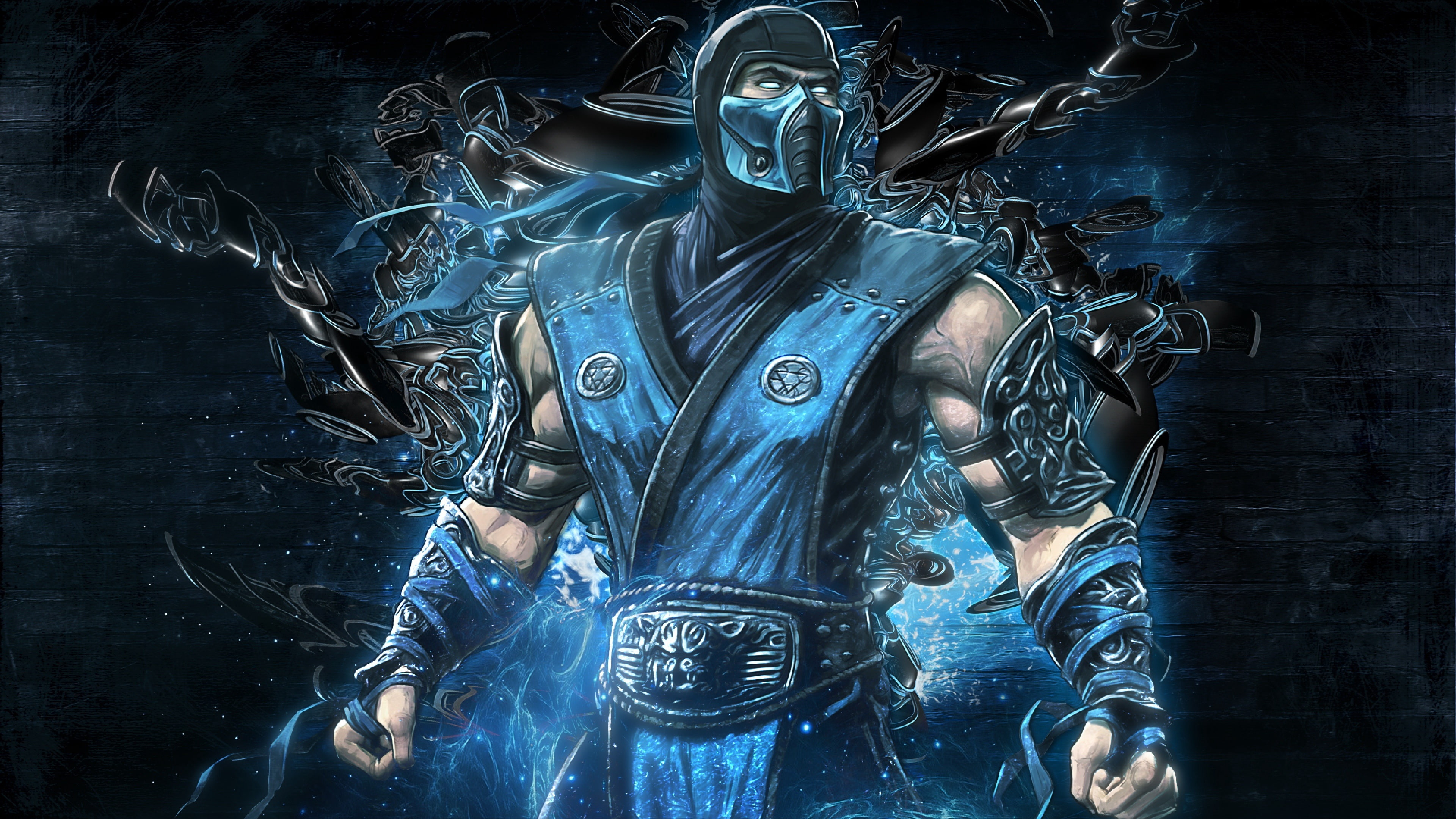 sub zero, art, 4K, equipment, mortal kombat, HD Wallpaper