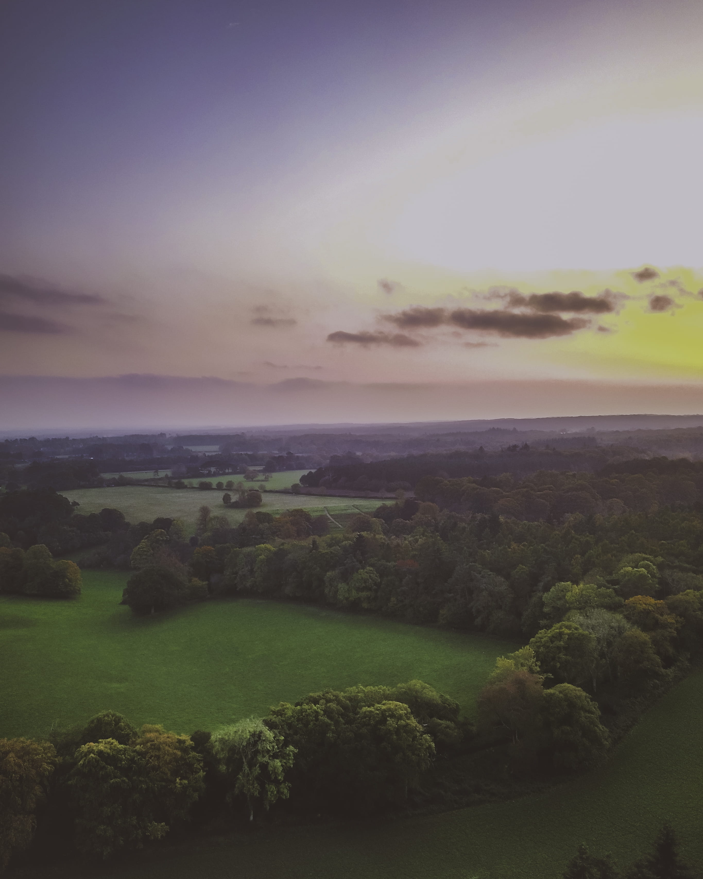 outdoors, tranquil scene, sky, idyllic, no people, trees, tranquility, landscape, land, nature, fall, england, autumn, scenics - nature, henley-on-thames, Phone HD Wallpaper