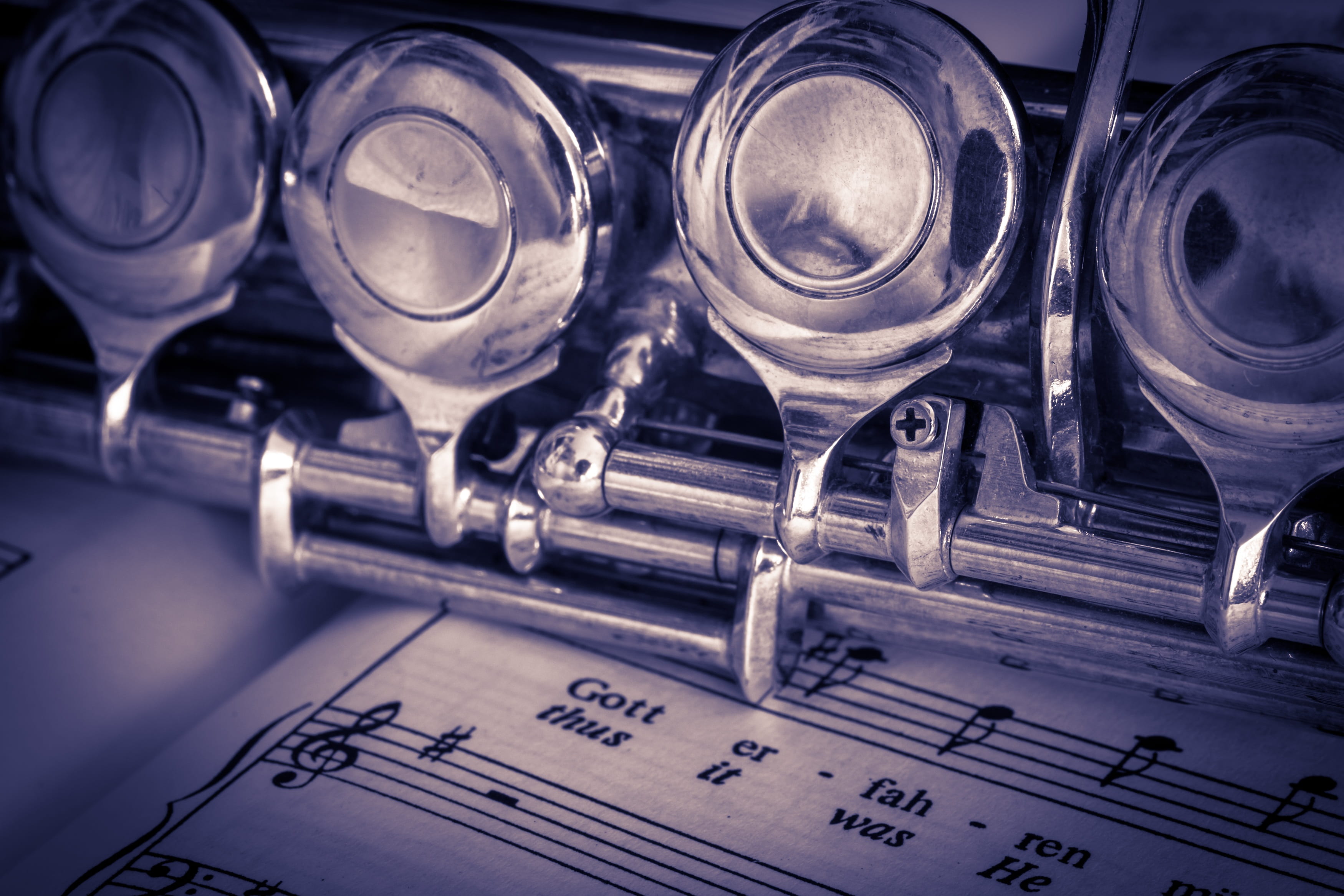 silver colored, macro, no people, musical instrument, industry, close, single object, arts culture and entertainment, music, transverse flute, brass, communication, HD Wallpaper
