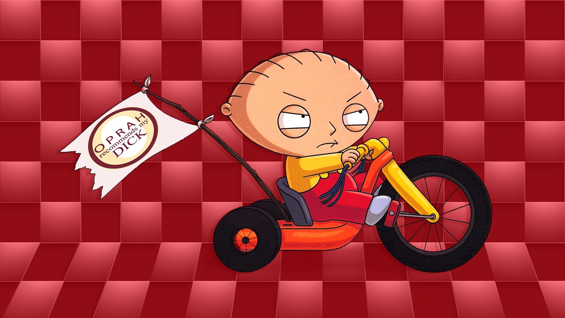 1080P, red, communication, time, clock, digital composite, good news, wheel, fun, speed, males, indoors, bicycle, adult, men, people, family guy hd widescreen  for desktop, HD Wallpaper