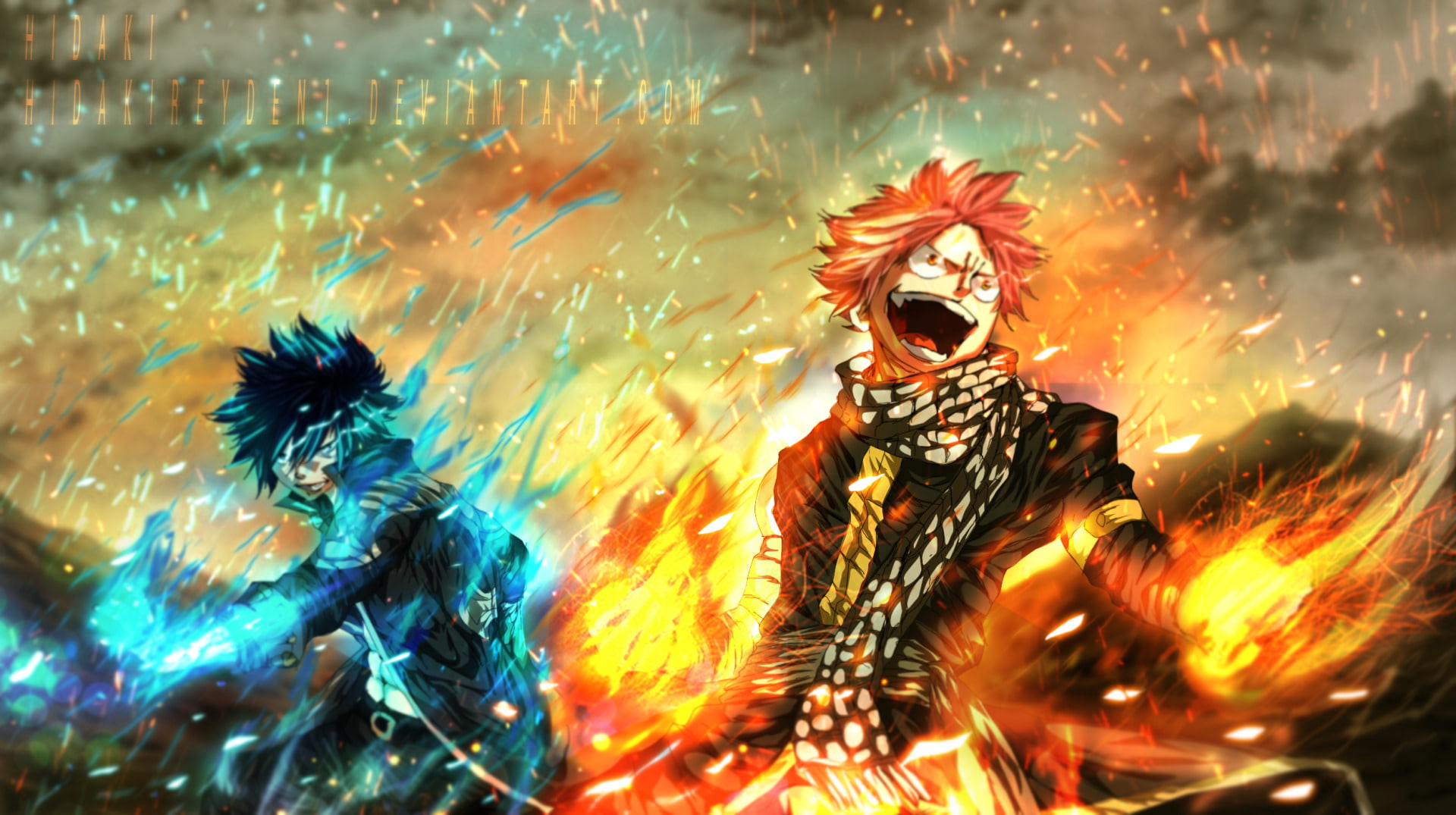 Fairy Tail, 1080P, Anime, Gray Fullbuster, Natsu Dragneel, HD Wallpaper