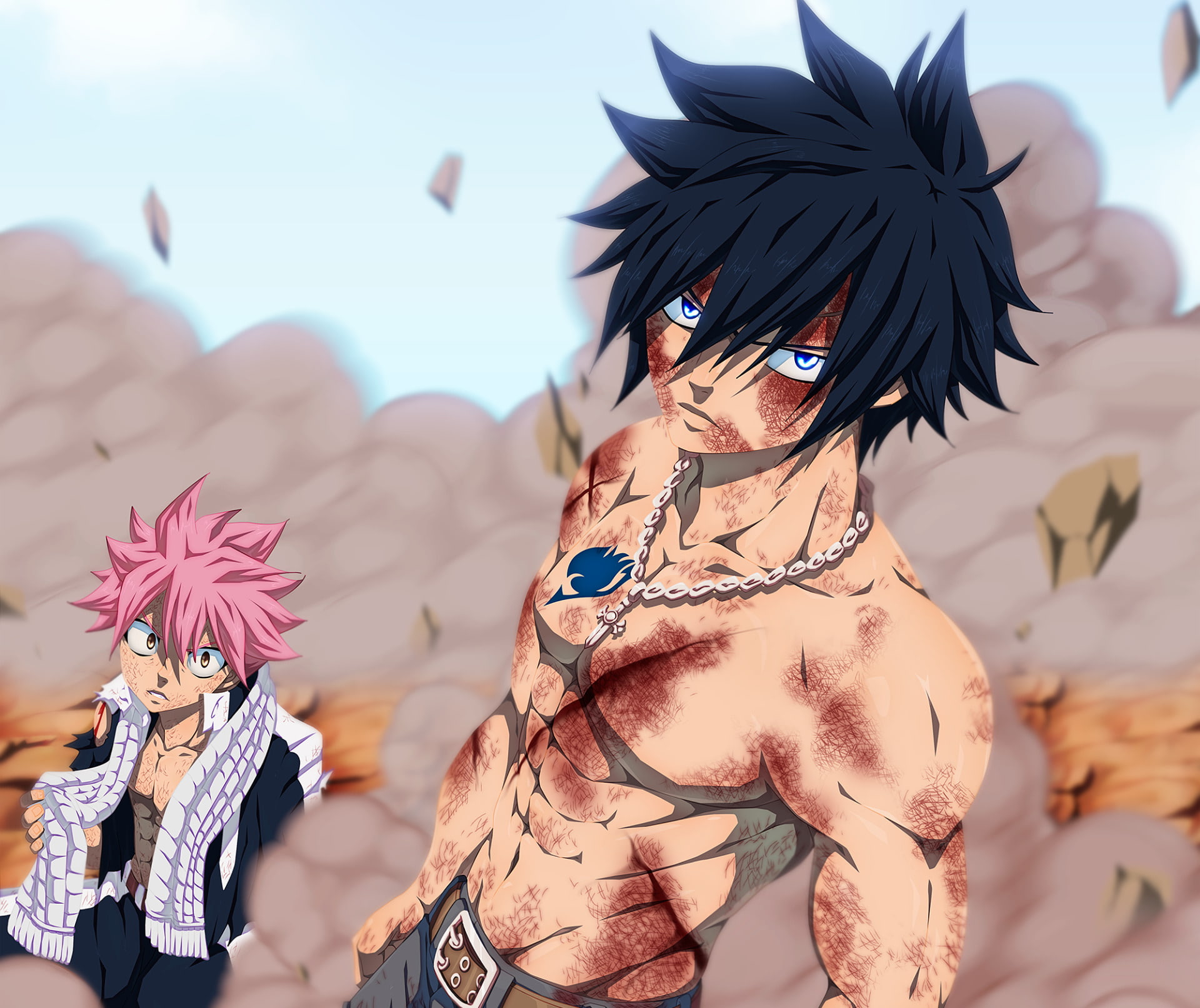 Gray Fullbuster, Anime, Fairy Tail, 1080P, Natsu Dragneel, HD Wallpaper