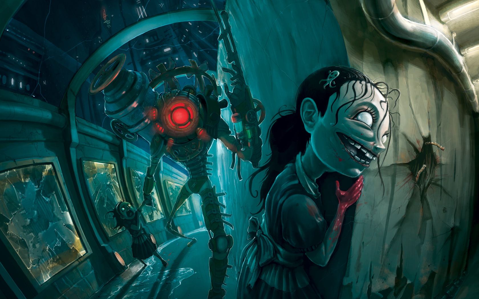 sister, 720P, bioshock, little, hd, video games, HD Wallpaper