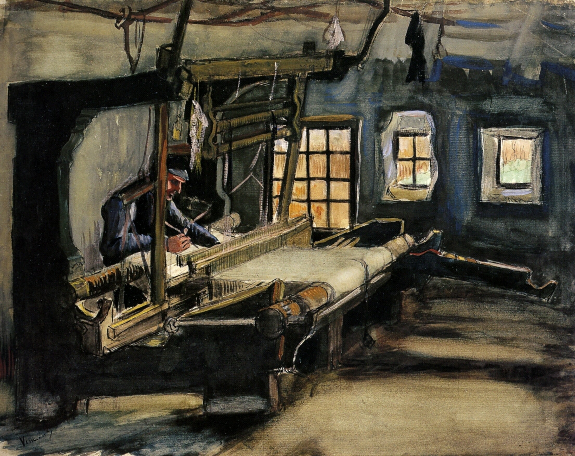 1080P, Weaver 4, weaver works, Watercolors, Vincent van Gogh, HD Wallpaper