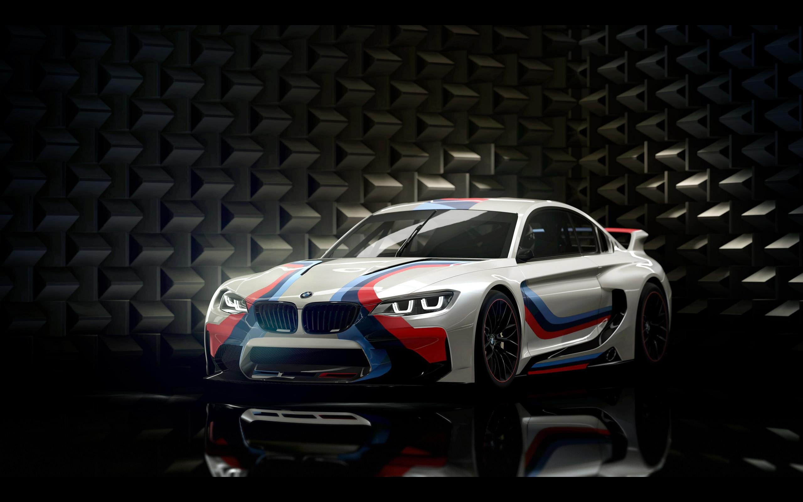 coupe, gran, red, 2K, 2014, blue, vision, cars, turismo, bmw, white, HD Wallpaper