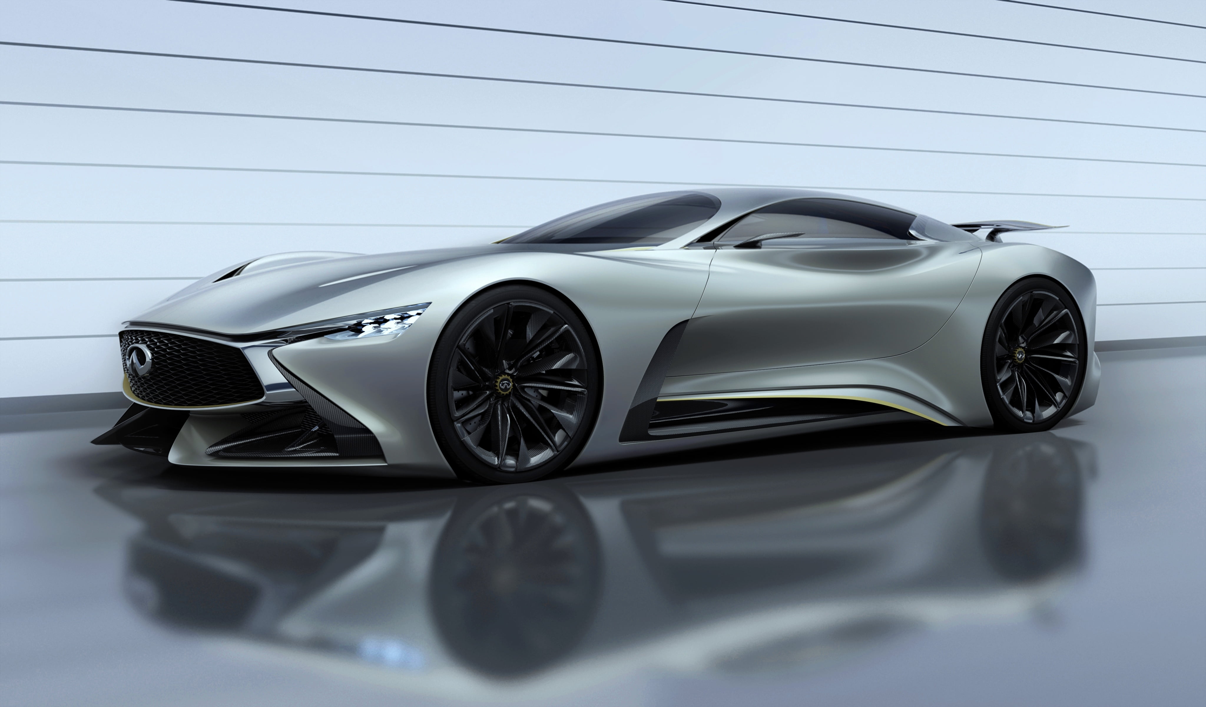 infiniti, 4K, wheel, concept Car, 2014, transportation, front View, side View, silver, alloy Wheel, fuel and Power Generation, power, mode of Transport, HD Wallpaper