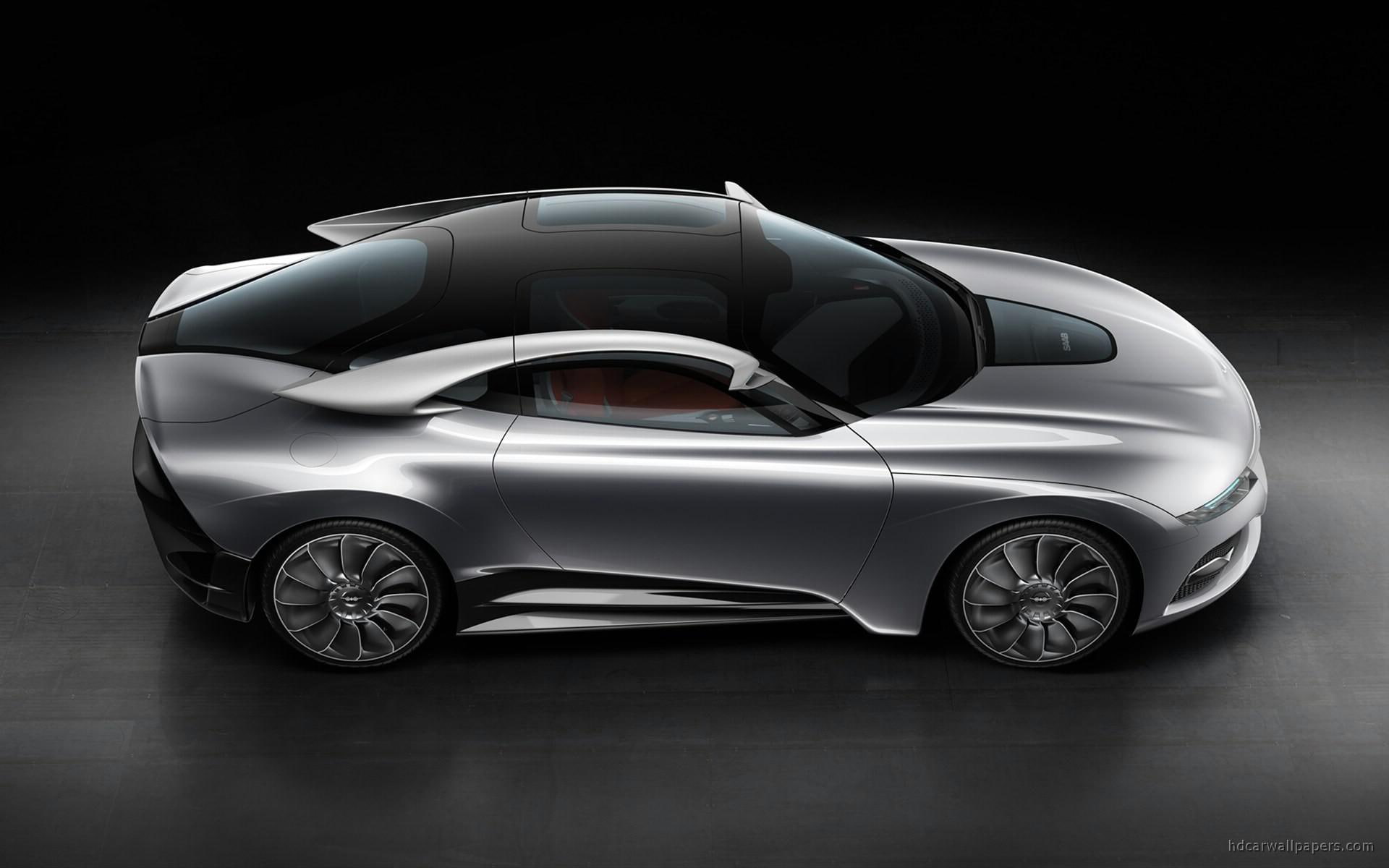car, cars, 2011, phoenix, coupe, sports, concept, saab, gray, 1080P, HD Wallpaper