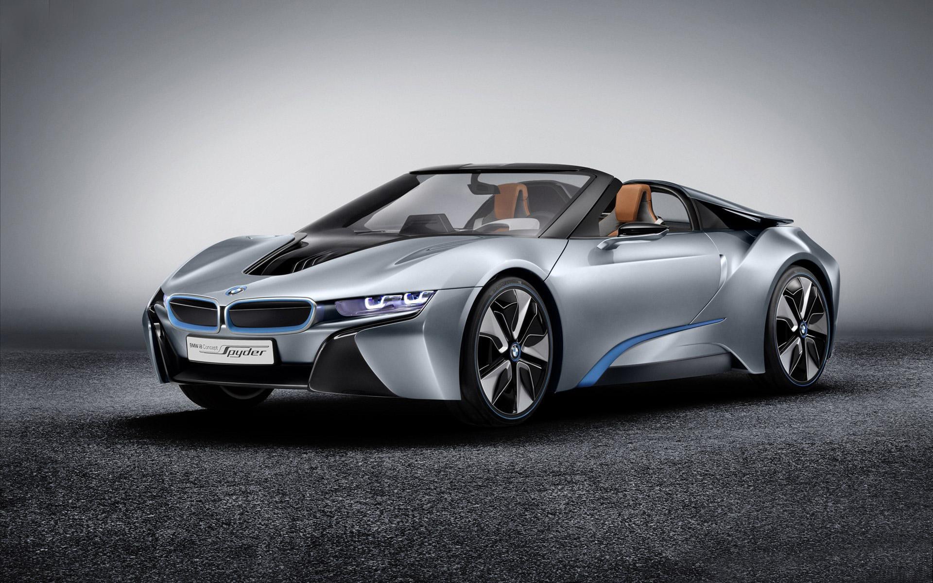 convertible, bmw, spyder, concept, 2012, silver, cars, coupe, 1080P, HD Wallpaper
