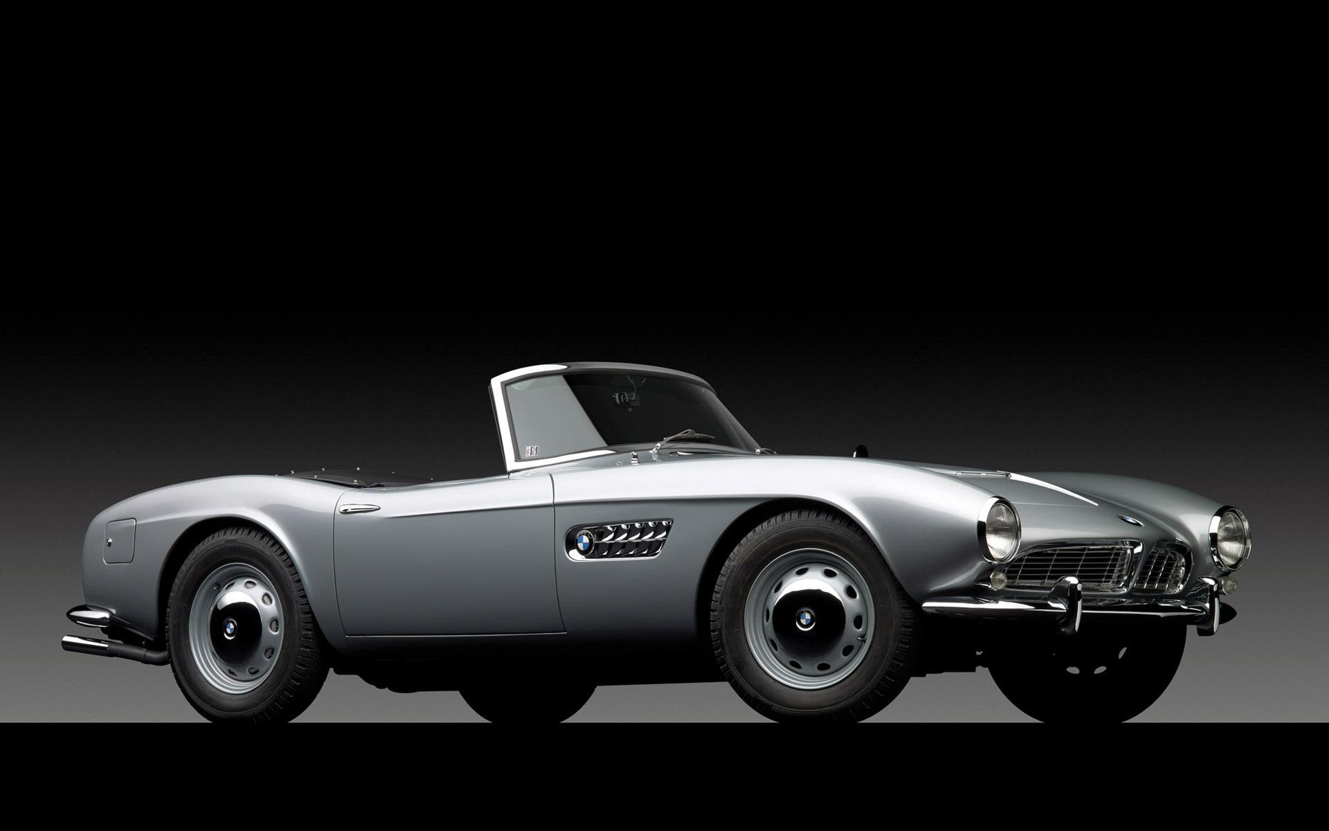 bmw 507, silver, 1080P, convertible, 1920x1200, bmw, cars, HD Wallpaper