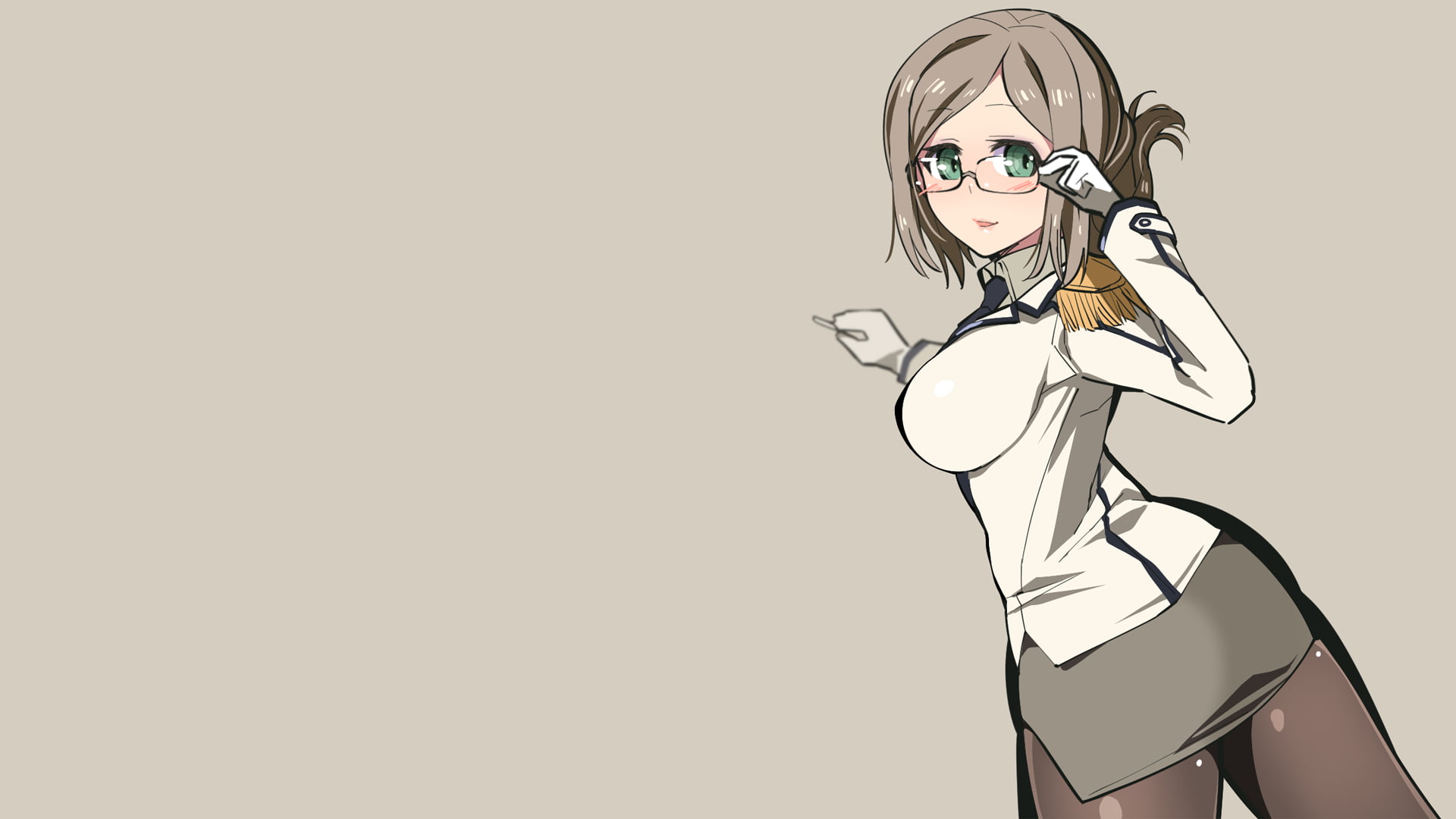 anime girls, blushing, stockings, one person, human body part, minimalism, lifestyles, adult, portrait, young women, women, females, hair, cut out, video games, HD Wallpaper