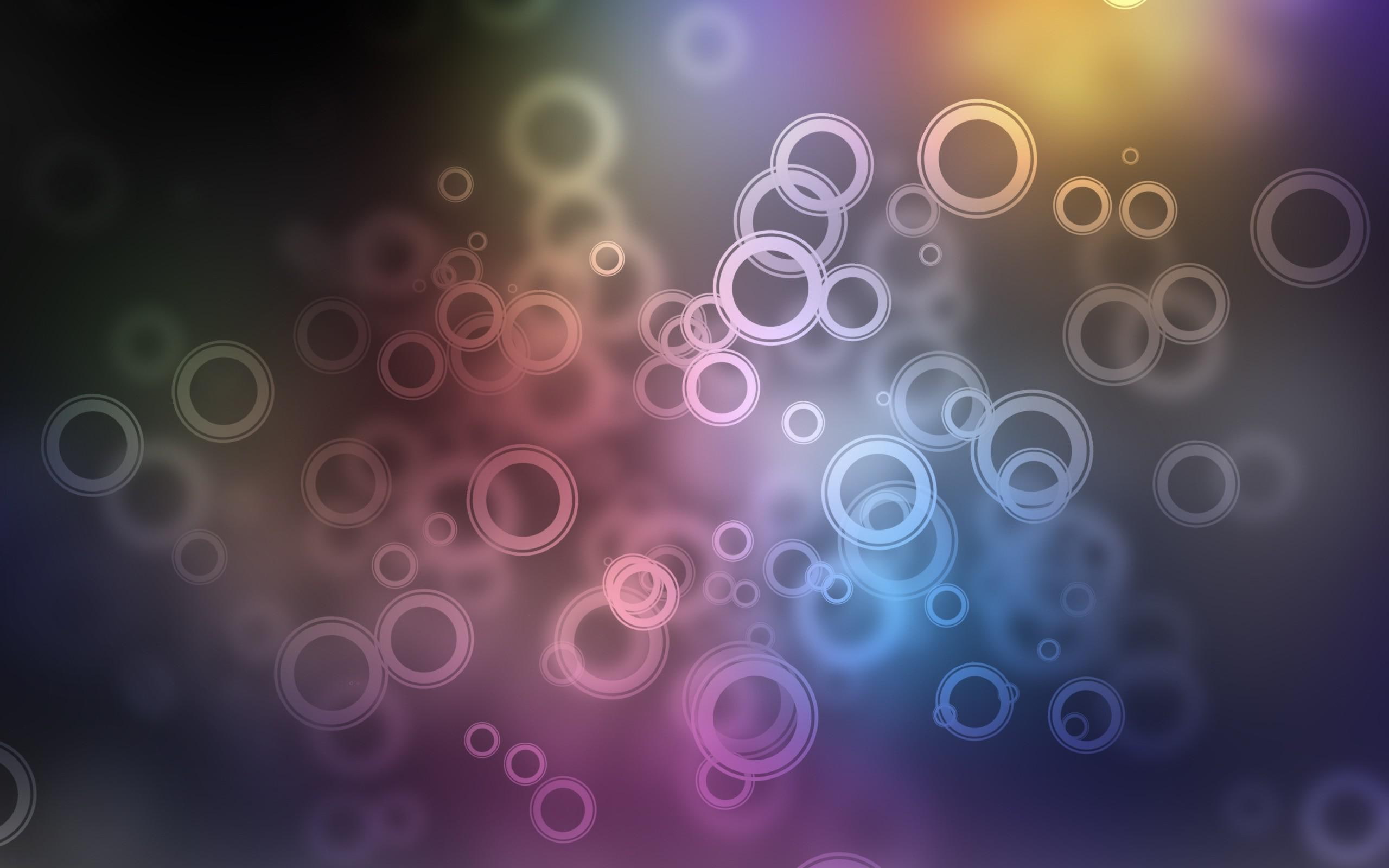 rings, blurry, 2K, 2560x1600, circle, ring, abstract, illustration, HD Wallpaper