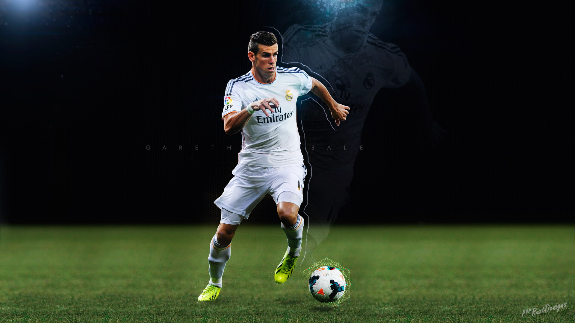 clothing, adult, sportsman, grass, one person, sports clothing, competition, soccer ball, 1080P, ball, athlete, team sport, Real Madrid, activity, motion, HD Wallpaper