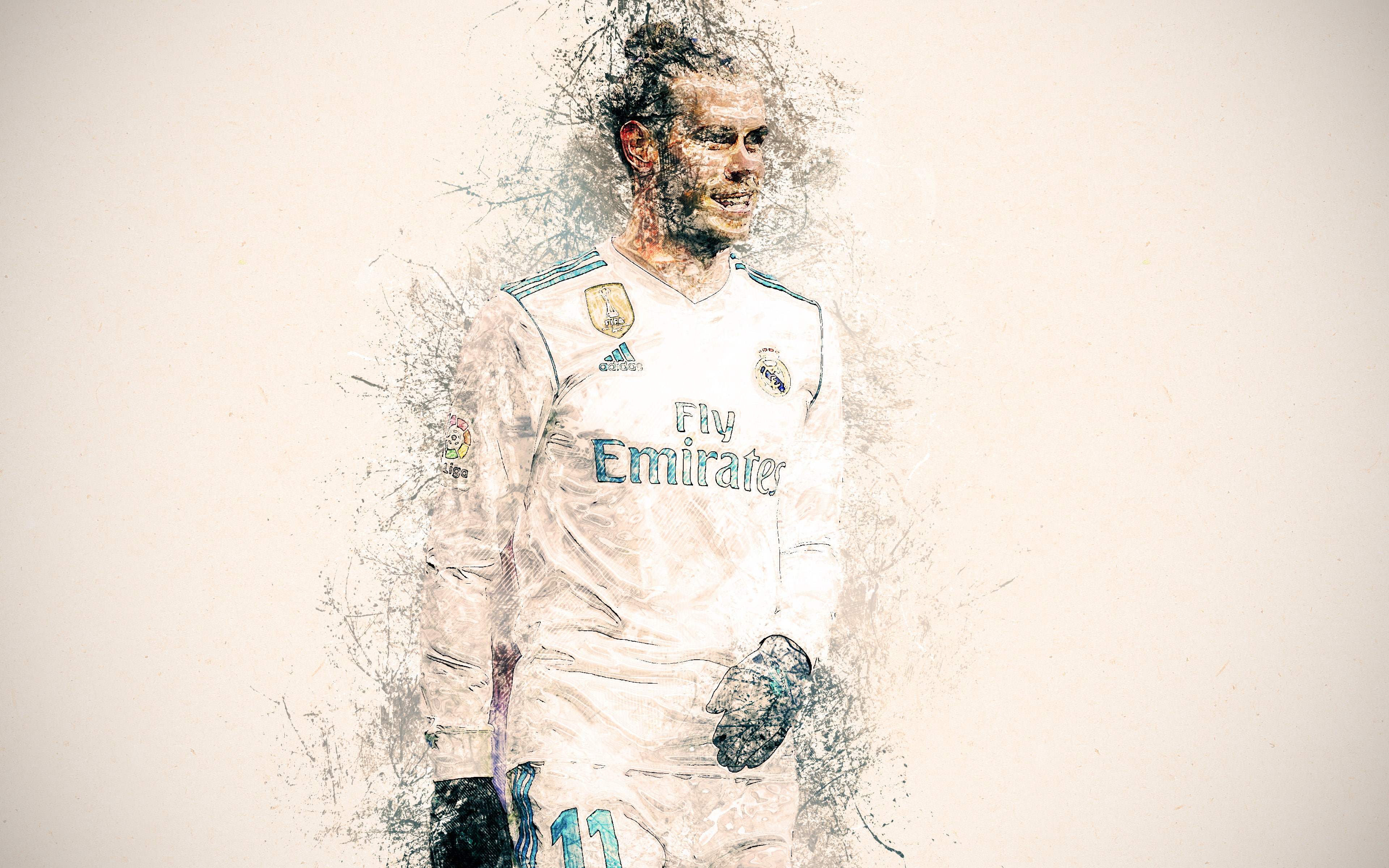 4K, Gareth Bale, Welsh, Soccer, Real Madrid C.F., HD Wallpaper