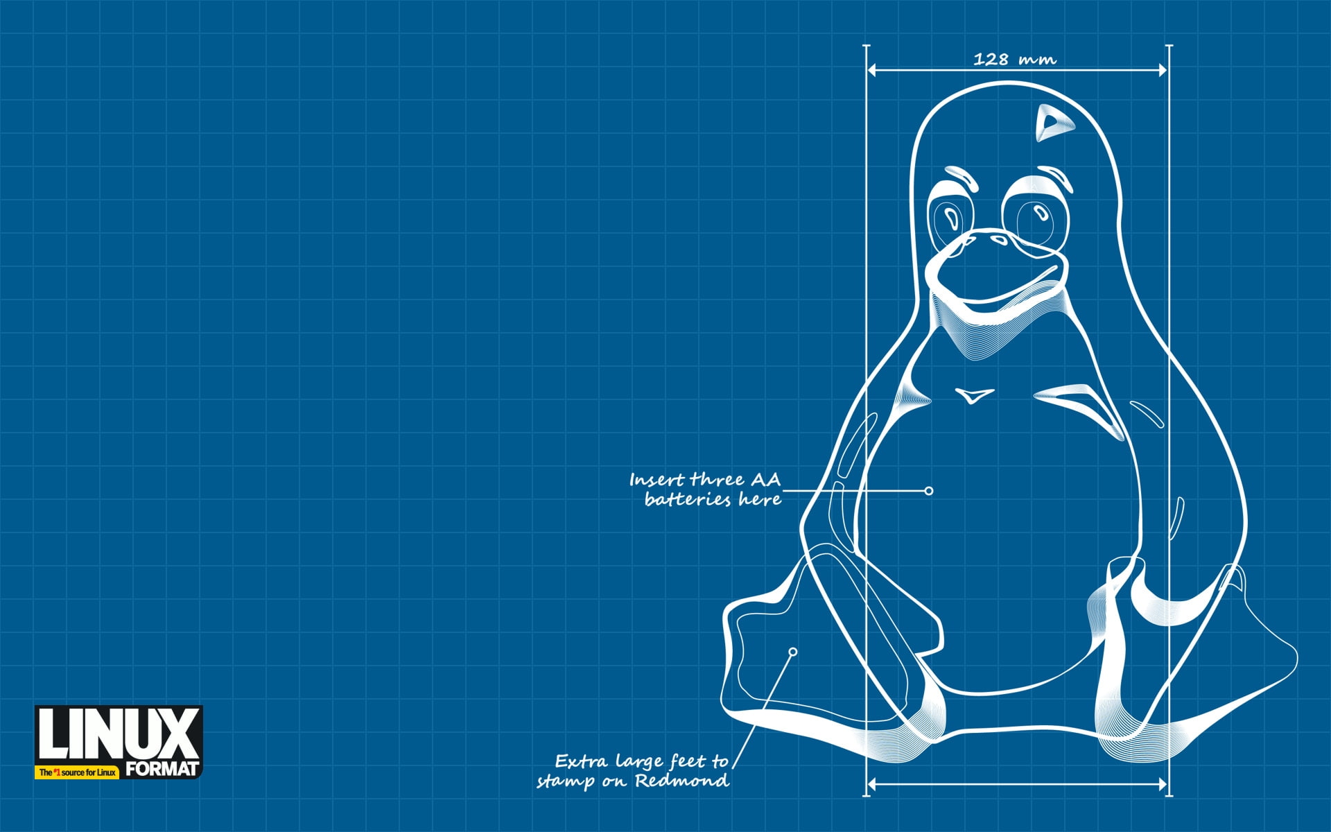 1080P, linux, technology, hd, art, x, Tux, schematic, HD Wallpaper