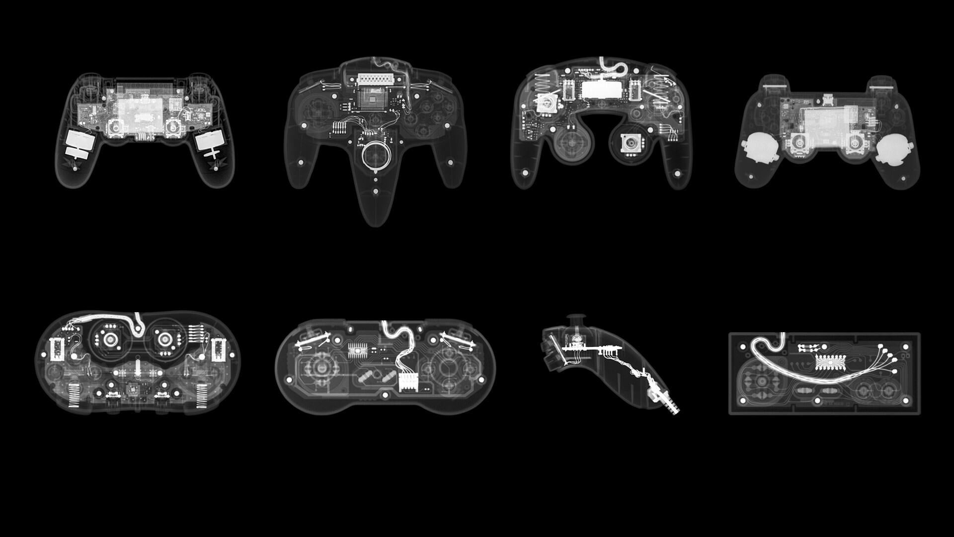 light, text, video games, glowing, controllers, x-rays, art, no people, cut out, geometric shape, 1080P, black background, electricity, led, schematic, HD Wallpaper