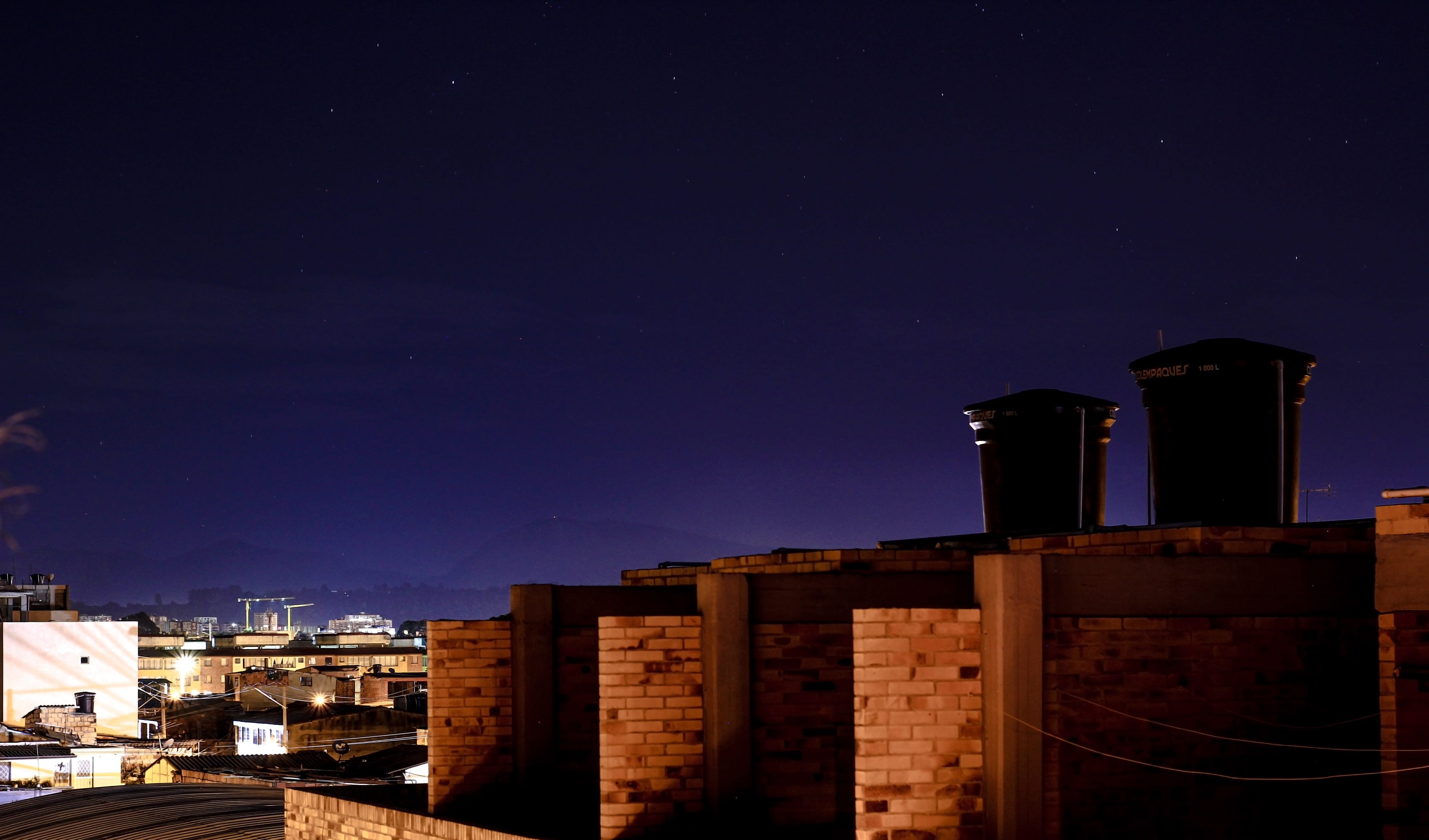 sky, copy space, darknight, bogota, atemporal, blue, cundinamarca, no people, travel destinations, star - space, outdoors, tall - high, nature, cityscape, HD Wallpaper