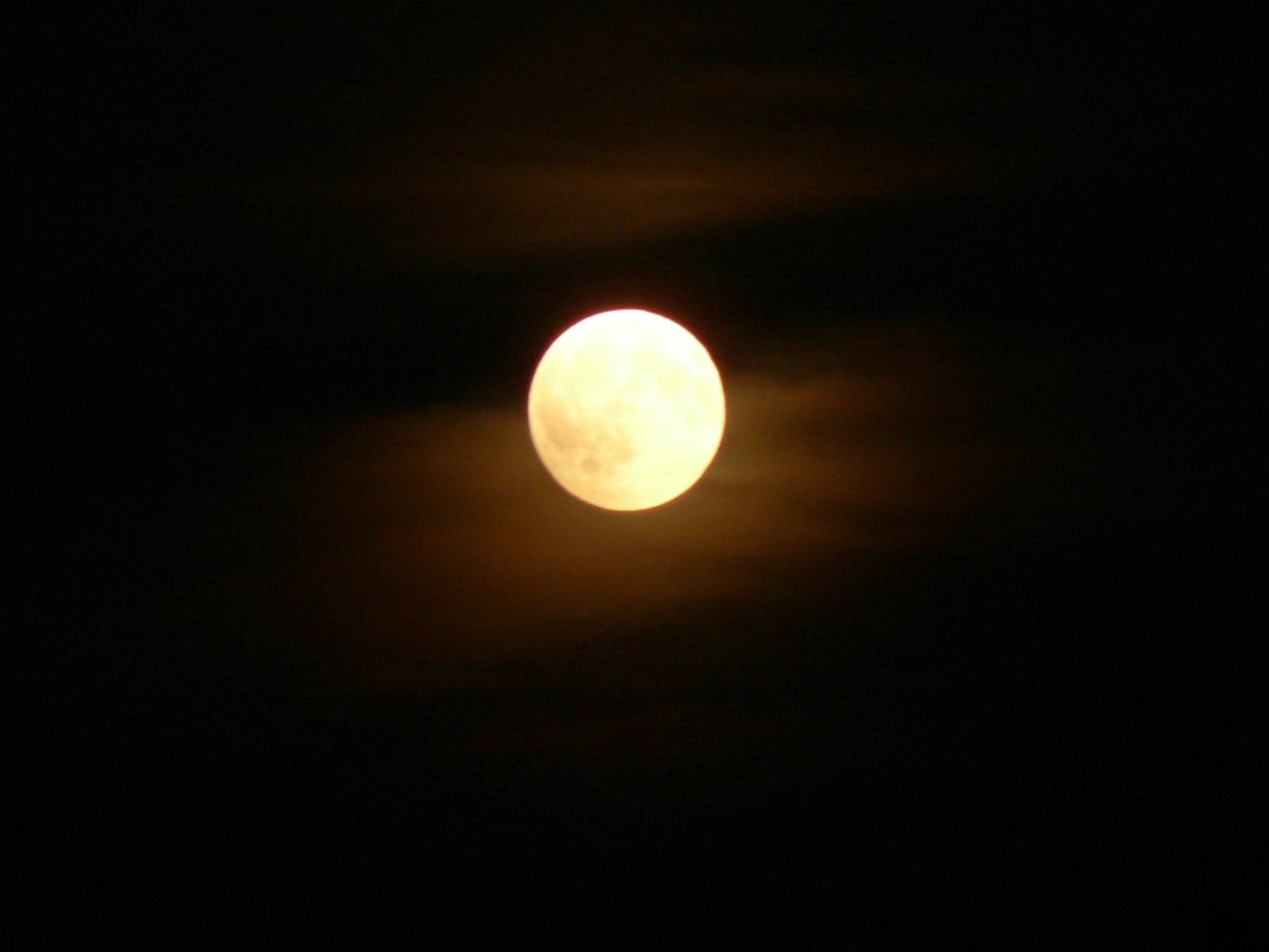 moon, yellow, 3d and abstract, night, 1080P, druffix, exclusiv, shadoe, HD Wallpaper