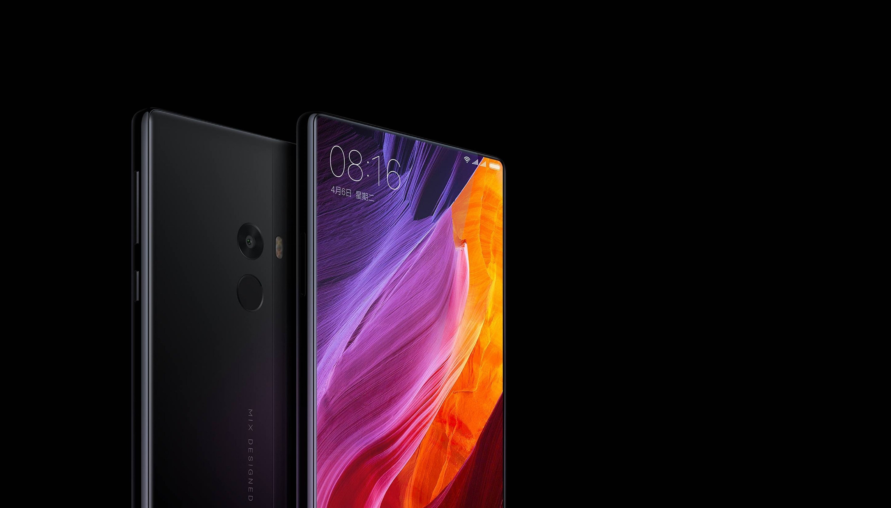 nature, copy space, still life, black background, studio shot, smartphone, close-up, communication, indoors, orange color, connection, no people, Xiaomi, HD Wallpaper