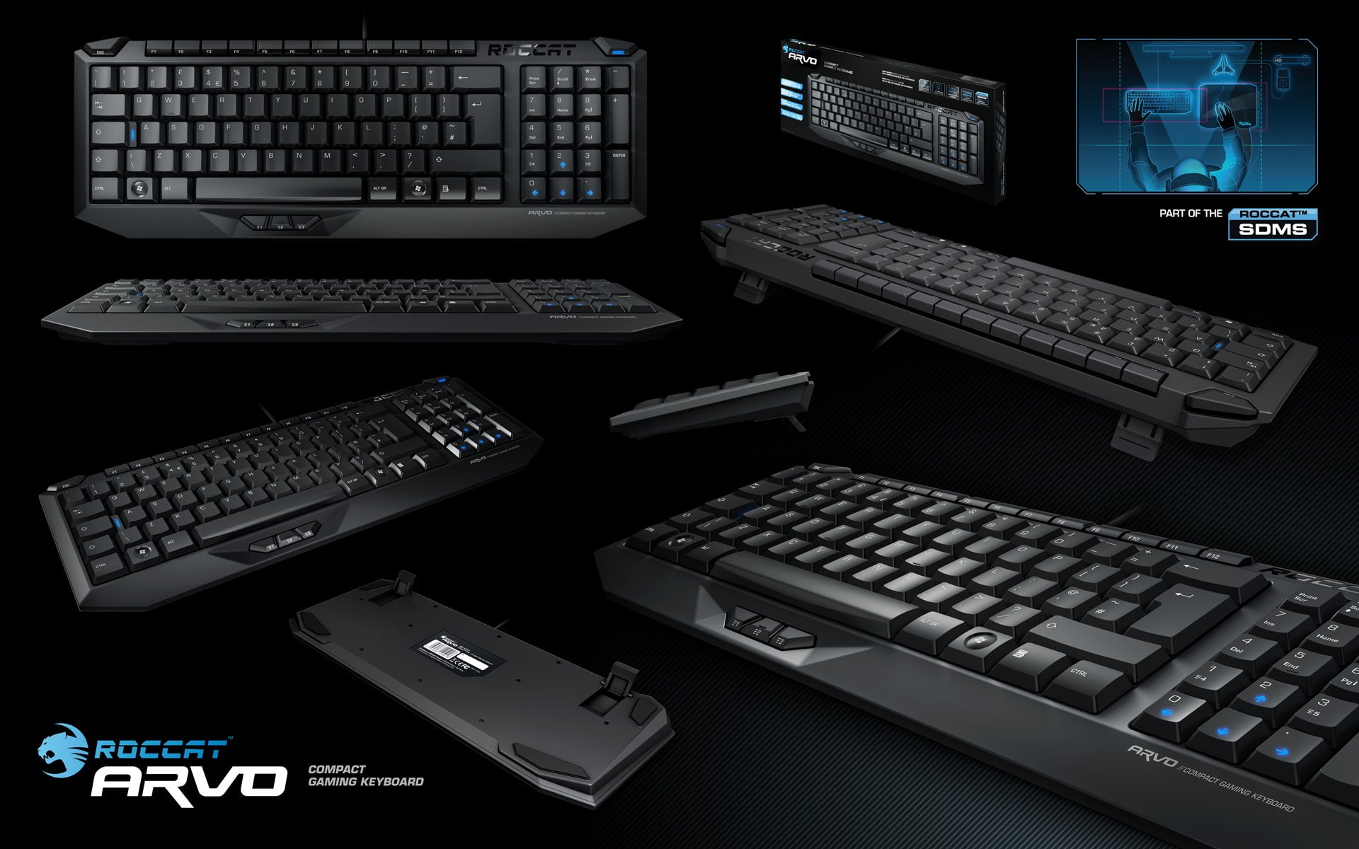 1080P, keyboard, gaming, roccat, computer, HD Wallpaper