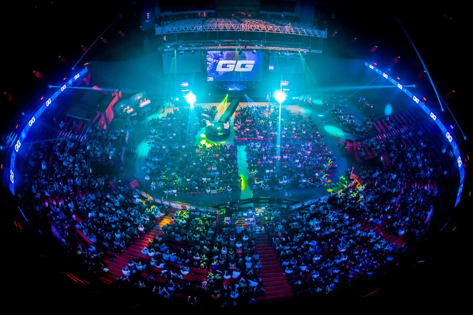 multi colored, glowing, night, illuminated, stage, arts culture and entertainment, lighting equipment, built structure, e-sports, architecture, 720P, decoration, HD Wallpaper