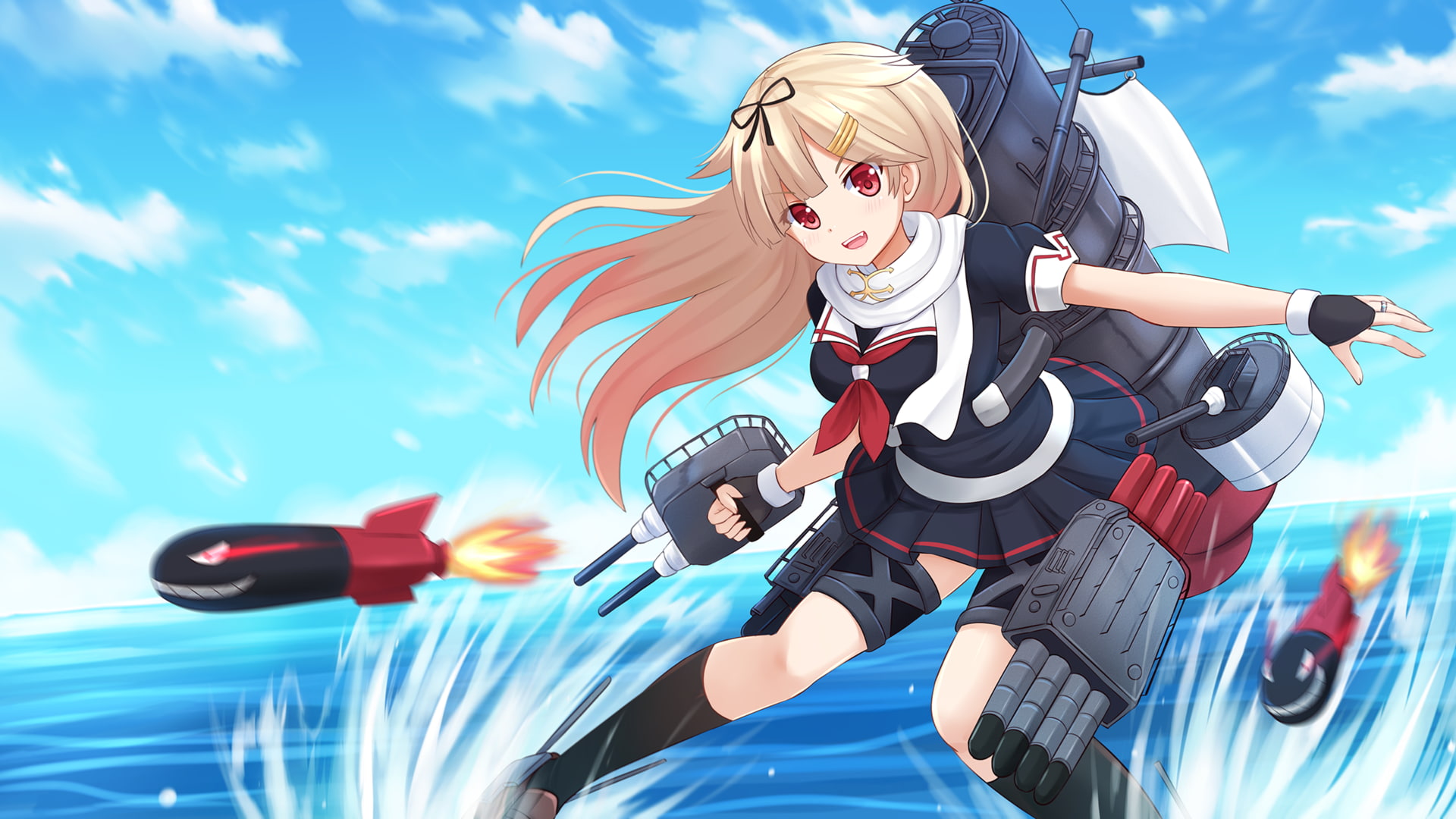 outdoors, lifestyles, day, helmet, sports helmet, child, crash helmet, leisure activity, sports equipment, real people, sky, boys, men, Kantai Collection, HD Wallpaper