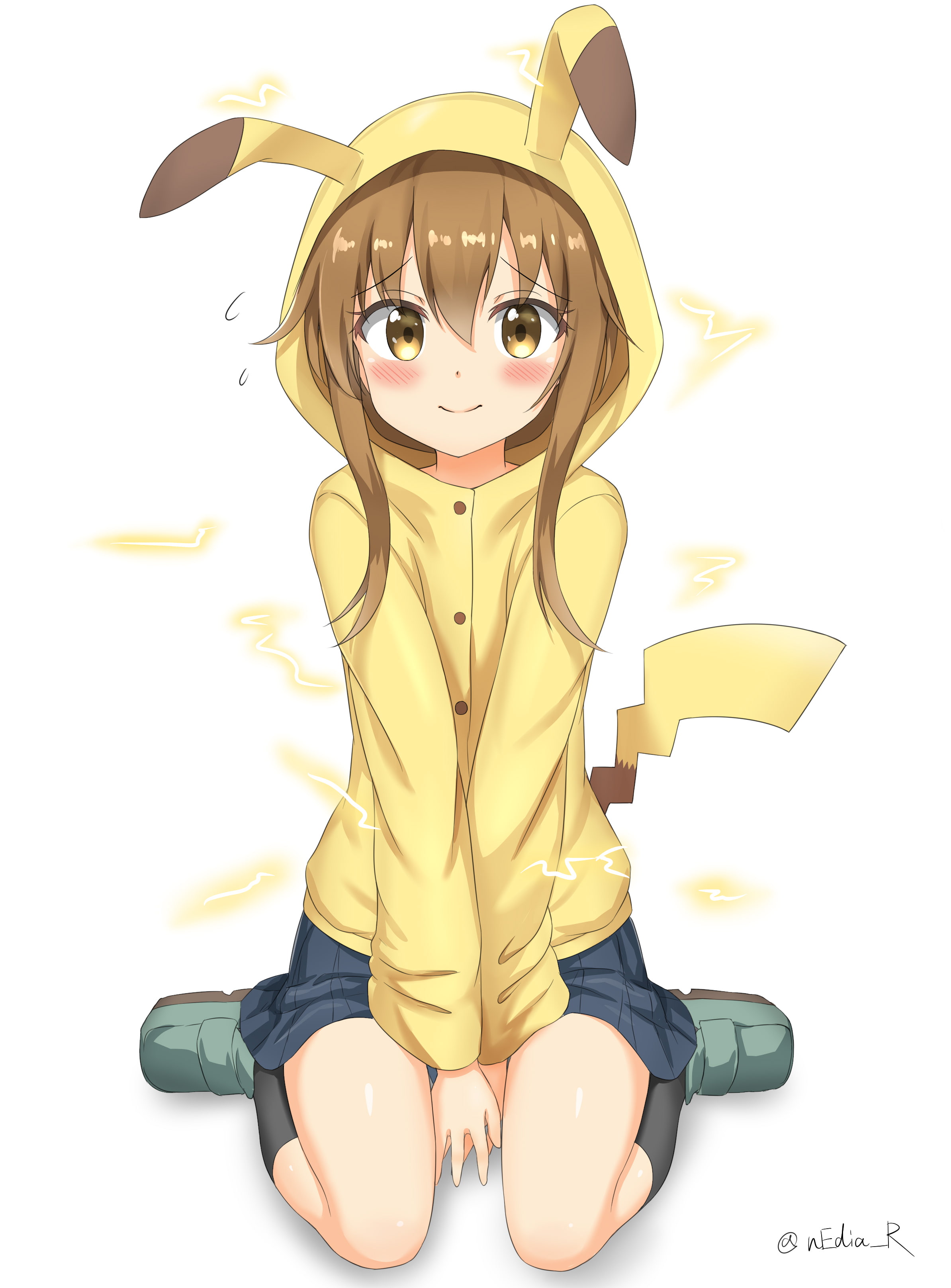 Kantai Collection, lifestyles, clothing, anime girls, women, leisure activity, front view, casual clothing, emotion, white background, hand, one person, Phone HD Wallpaper
