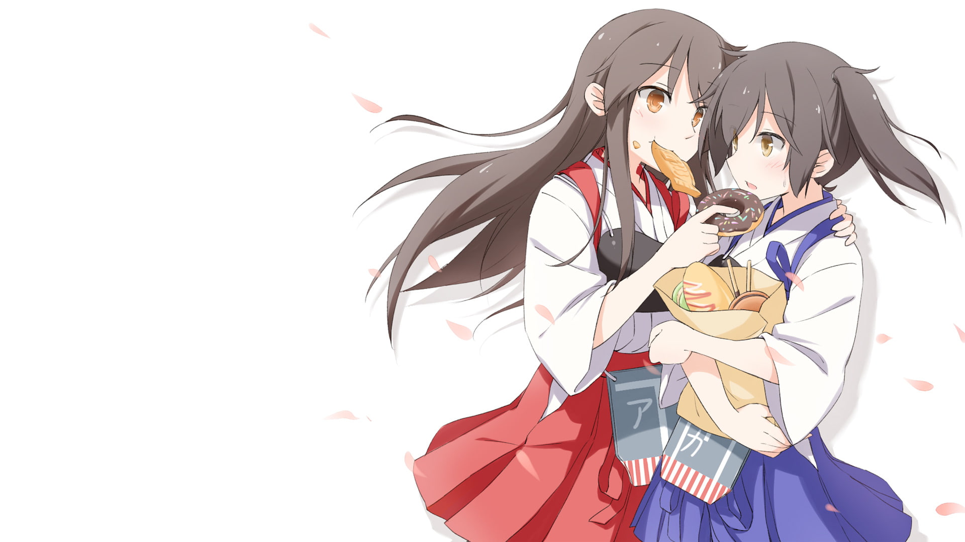 Kantai Collection, Anime, Akagi (Kancolle), 1080P, Kaga (Kancolle), HD Wallpaper