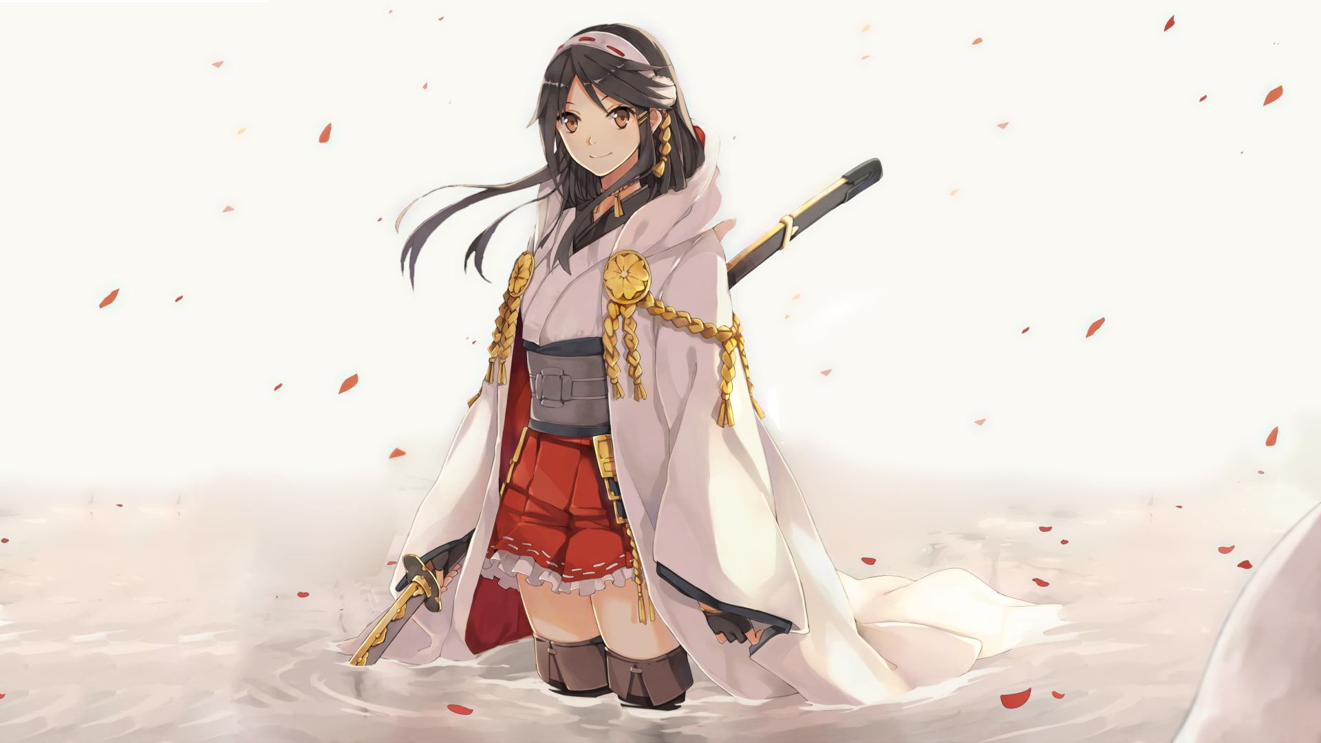 anime girls, anime, Kantai Collection, Haruna (KanColle), 1080P, HD Wallpaper