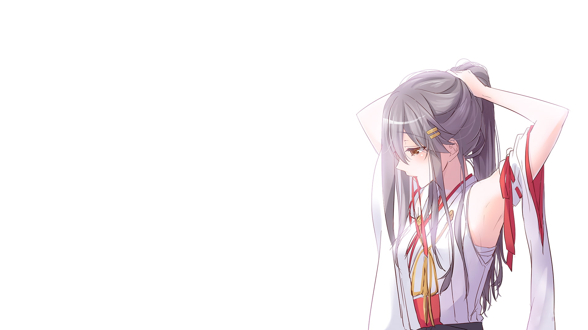 Haruna (KanColle), Kantai Collection, anime girls, anime, 1080P, HD Wallpaper
