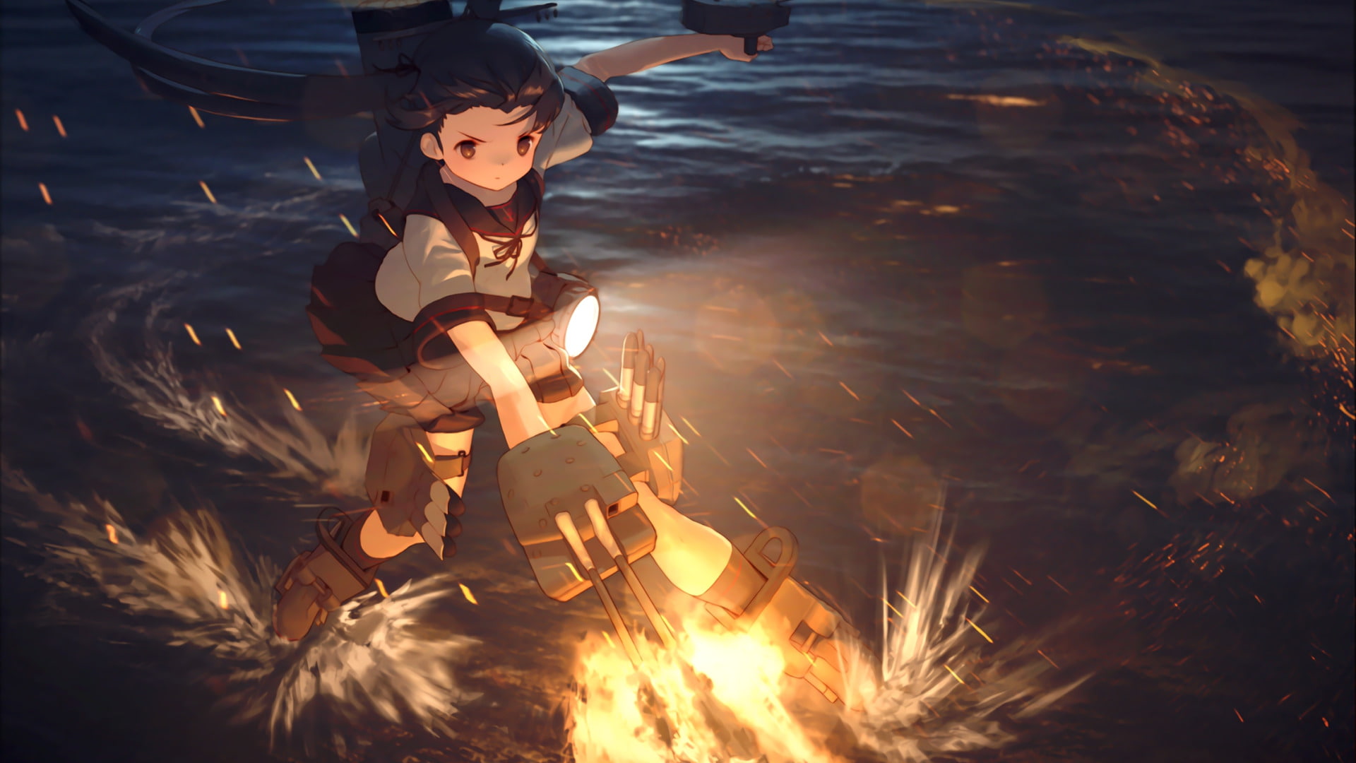 1080P, Anime, Fubuki (Kancolle), Kantai Collection, HD Wallpaper