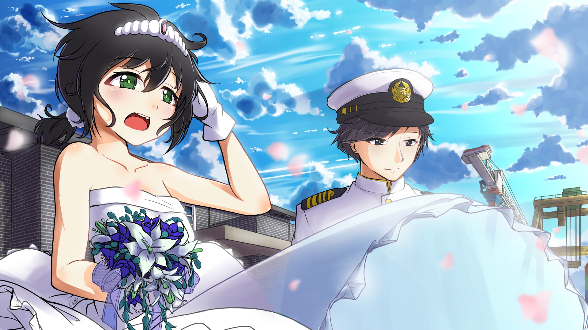 1080P, Anime, Admiral (Kancolle), Kantai Collection, Fubuki (Kancolle), HD Wallpaper