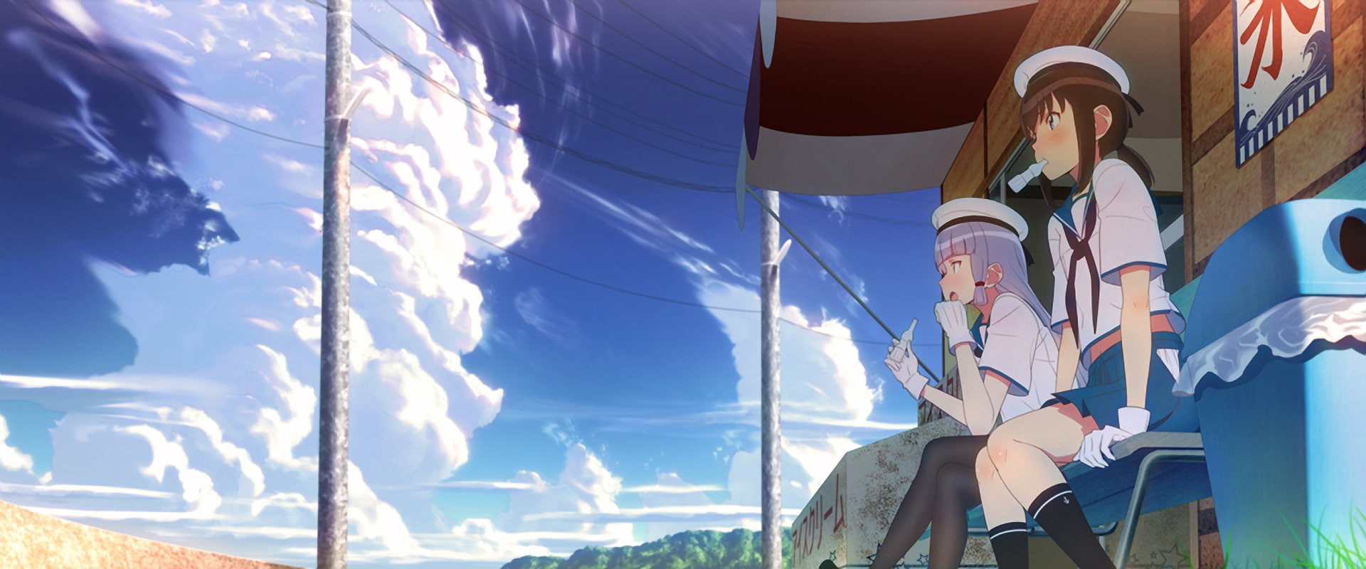 1080P, Fubuki (Kancolle), Murakumo (Kancolle), Anime, Kantai Collection, HD Wallpaper