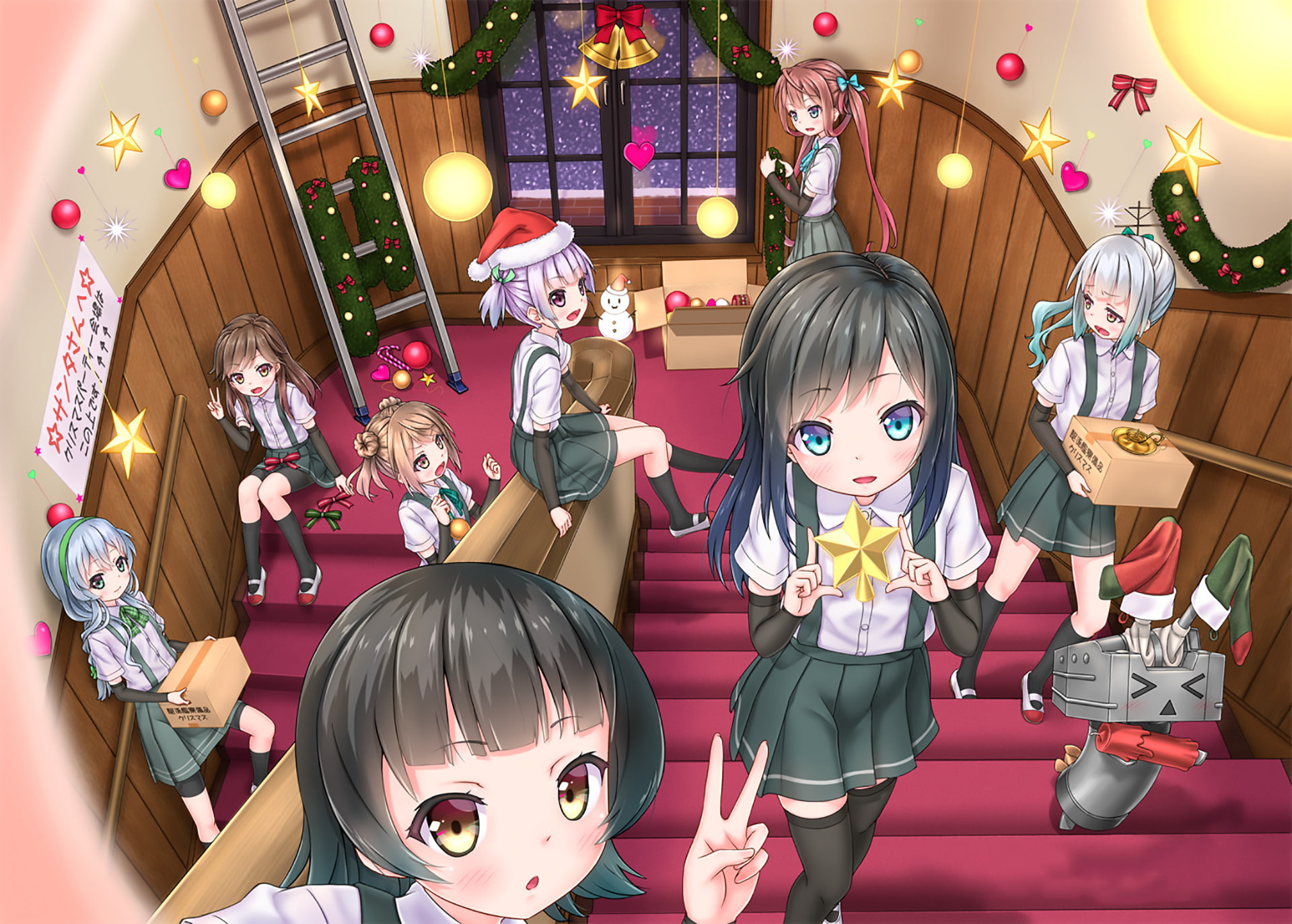 Yamagumo (Kancolle), Anime, Arare (Kancolle), Arashio (Kancolle), Kantai Collection, Michishio (Kancolle), Asagumo (Kancolle), Rensouhou-chan, Asashio (kancolle), HD Wallpaper
