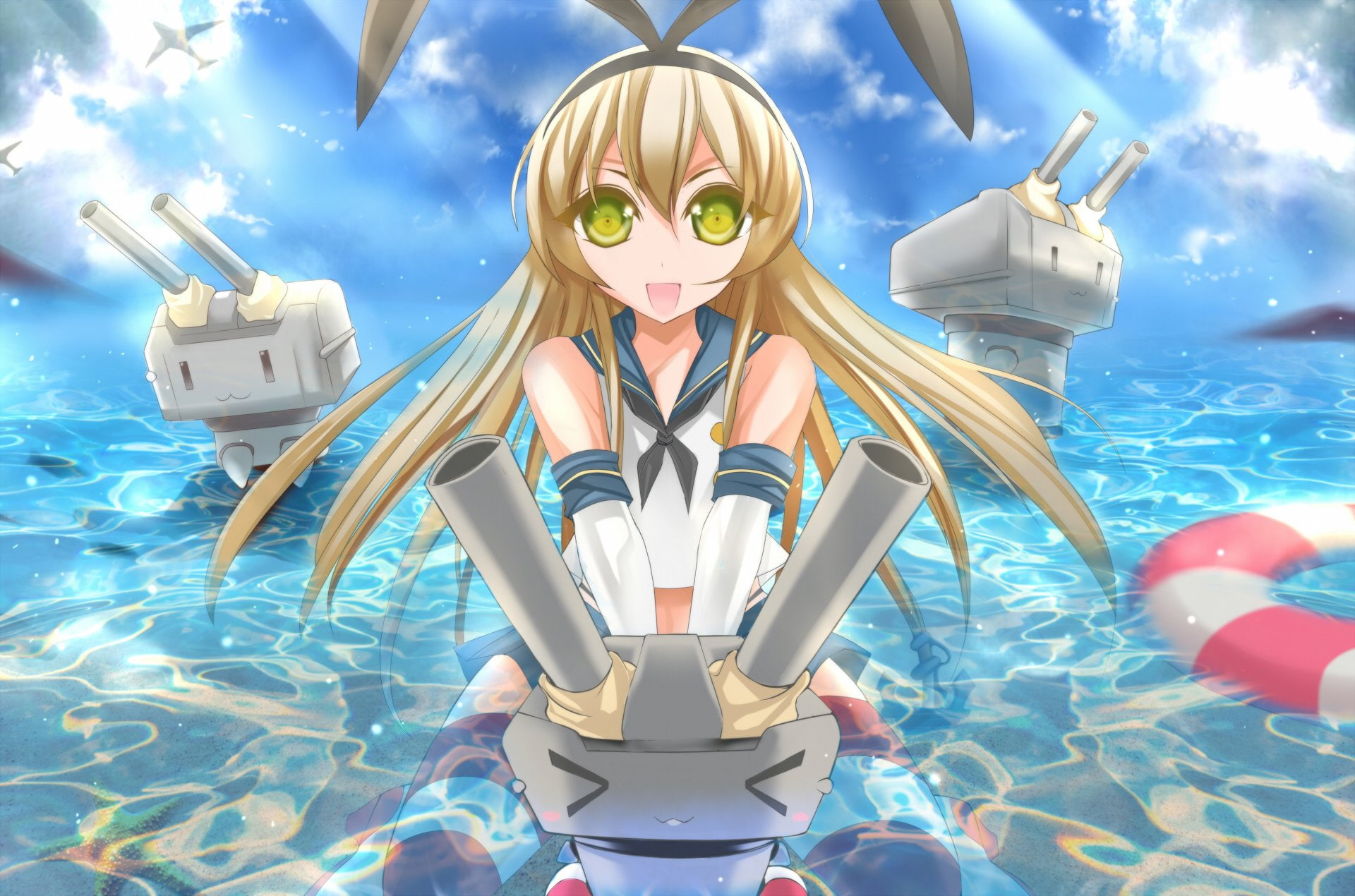 1080P, Anime, Kantai Collection, Shimakaze (Kancolle), Rensouhou-chan, HD Wallpaper