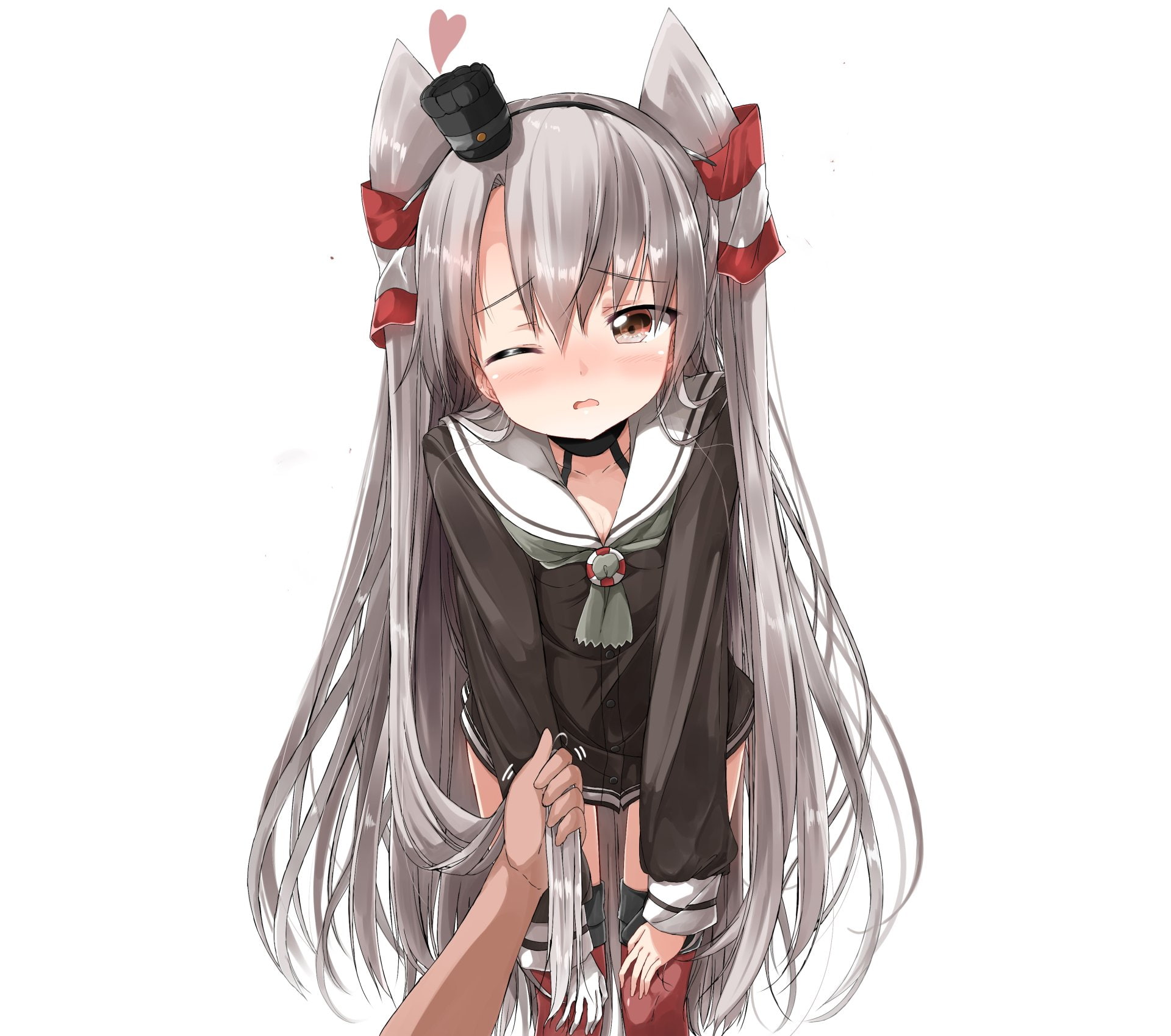 Amatsukaze (Kancolle), Kantai Collection, 1080P, Anime, HD Wallpaper