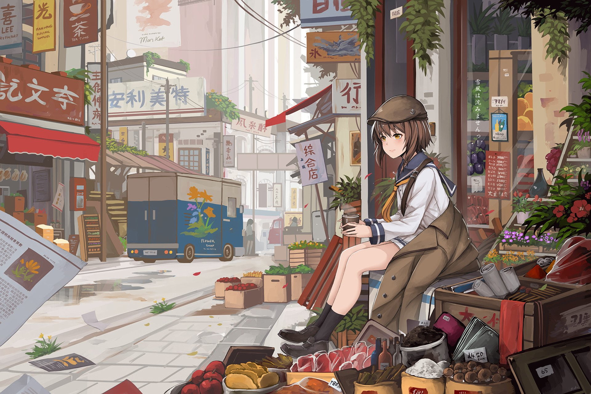 Kantai Collection, Anime, Yukikaze (Kancolle), 1080P, HD Wallpaper