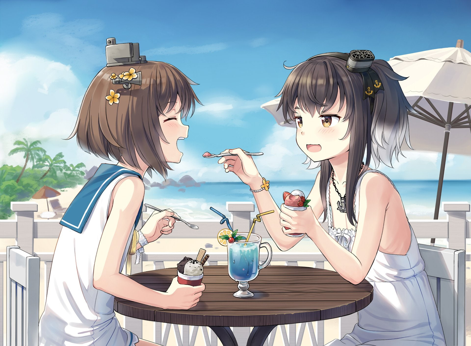 Tokitsukaze (Kancolle), Anime, 1080P, Yukikaze (Kancolle), Kantai Collection, HD Wallpaper