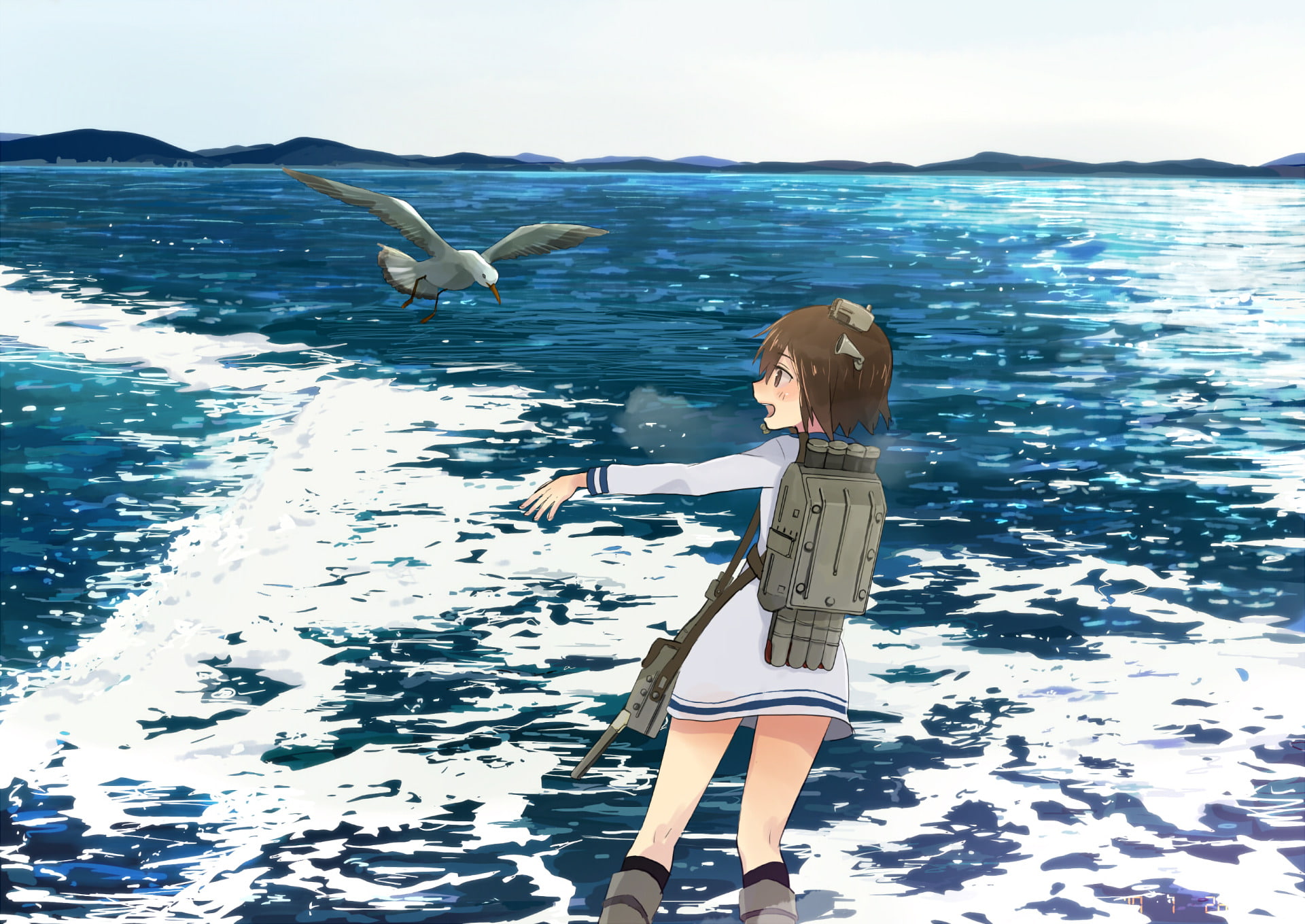 Yukikaze (Kancolle), 1080P, Anime, Kantai Collection, HD Wallpaper