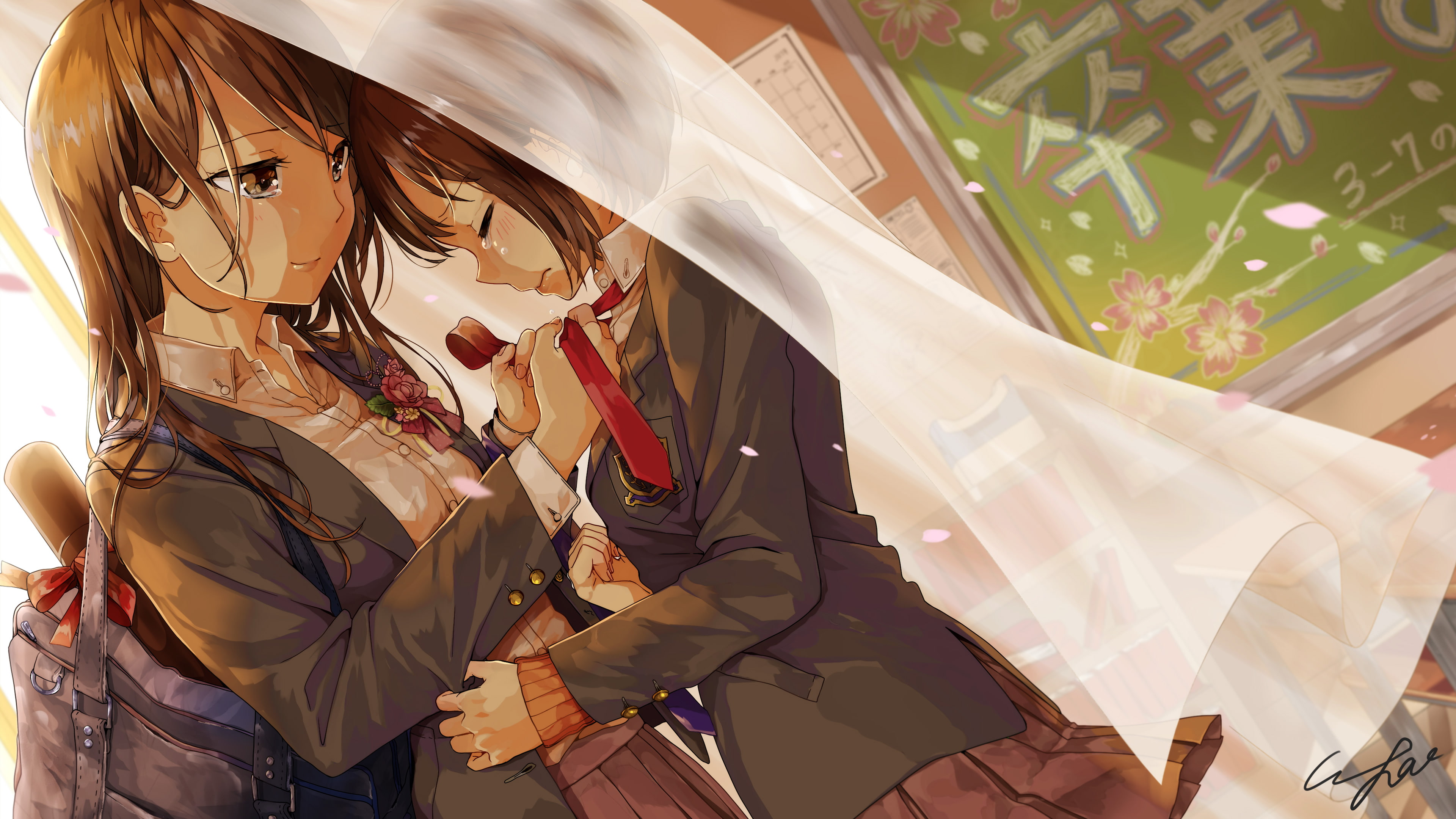 people, event, standing, costume, adult, celebration, long hair, anime, day, lifestyles, leisure activity, real people, backpacks, tears, clothing, short hair, HD Wallpaper