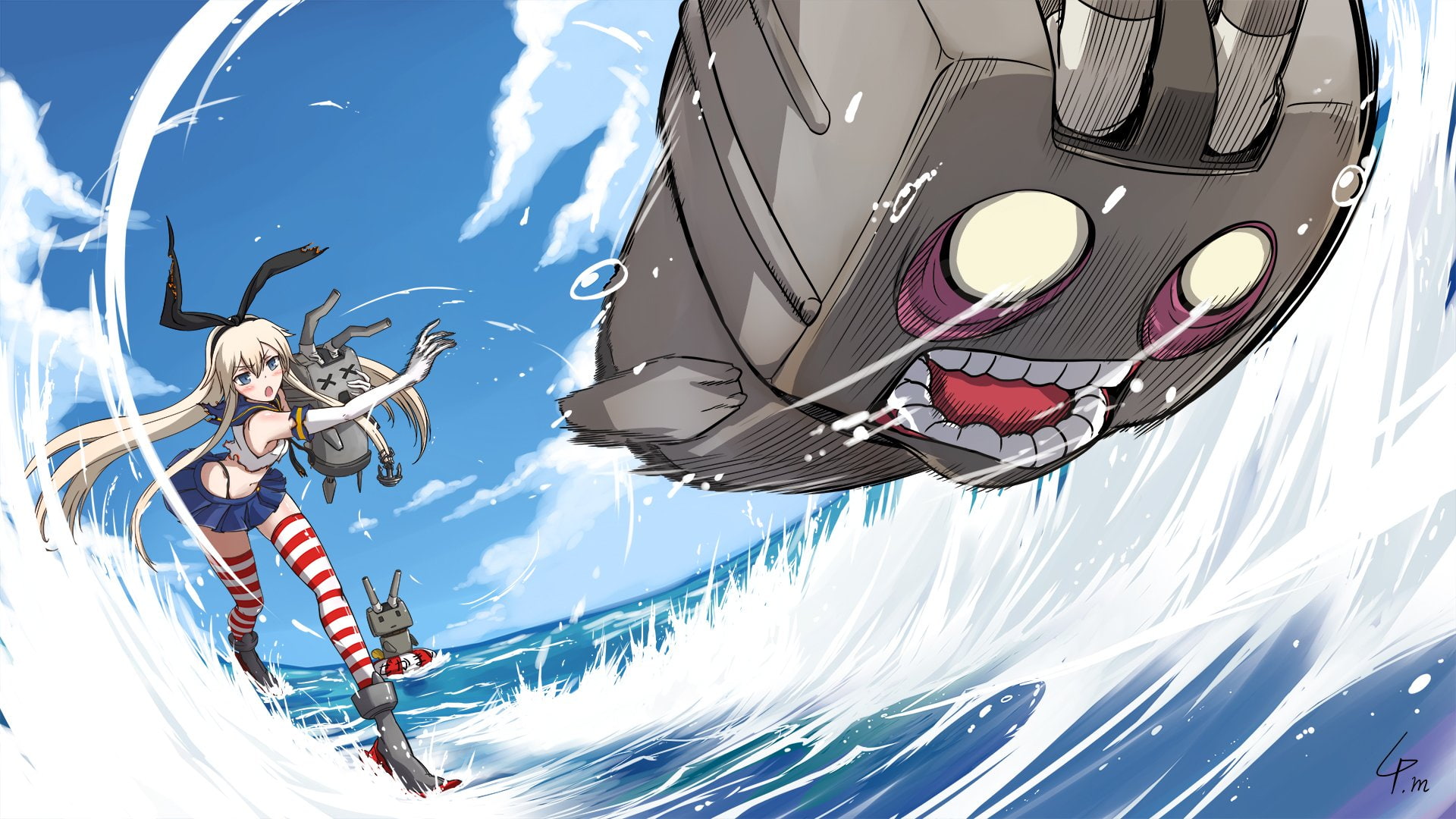Anime, 1080P, Shimakaze (Kancolle), Kantai Collection, HD Wallpaper
