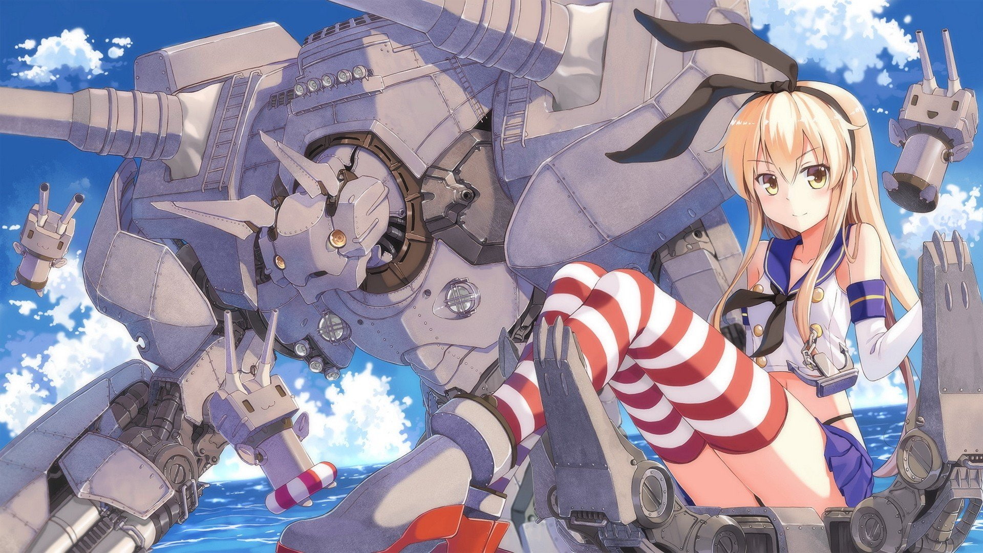 Kantai Collection, Shimakaze (Kancolle), 1080P, HD Wallpaper