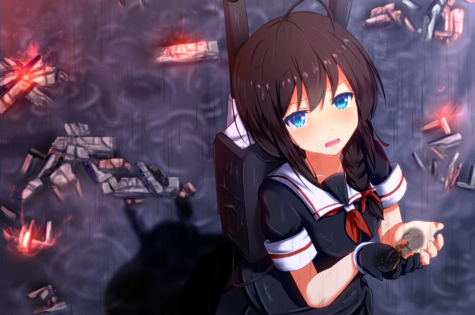 Kantai Collection, Anime, Shigure (Kancolle), 1080P, HD Wallpaper