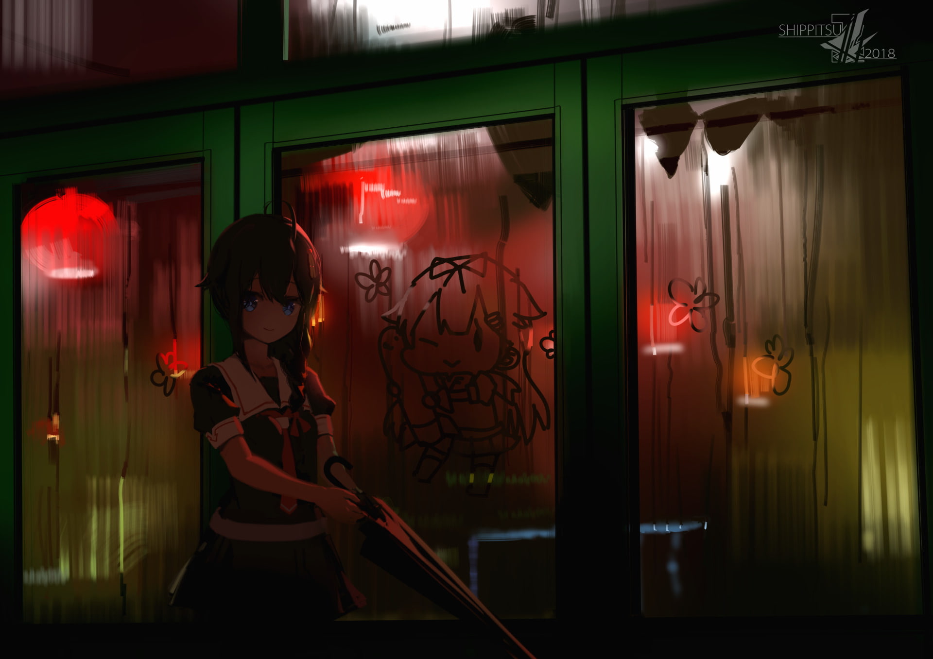 1080P, Anime, Kantai Collection, Shigure (Kancolle), HD Wallpaper