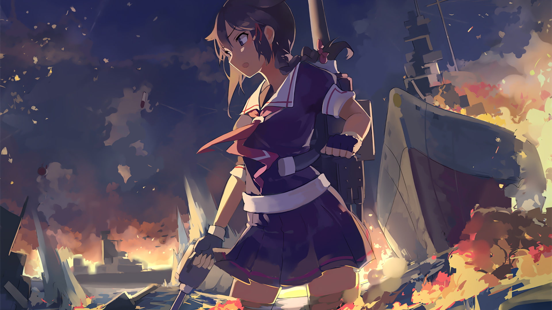 1080P, Shigure (Kancolle), Kantai Collection, Anime, HD Wallpaper