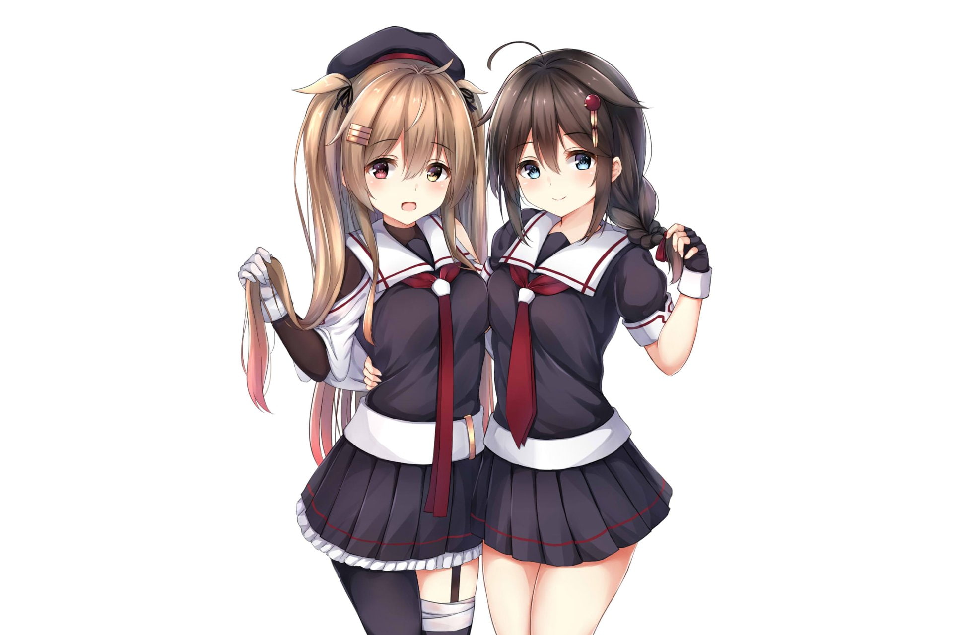 Shigure (Kancolle), Murasame (Kancolle), 1080P, Anime, Kantai Collection, HD Wallpaper
